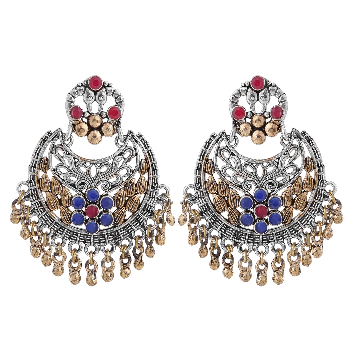 Multicolored Chandbali Earring