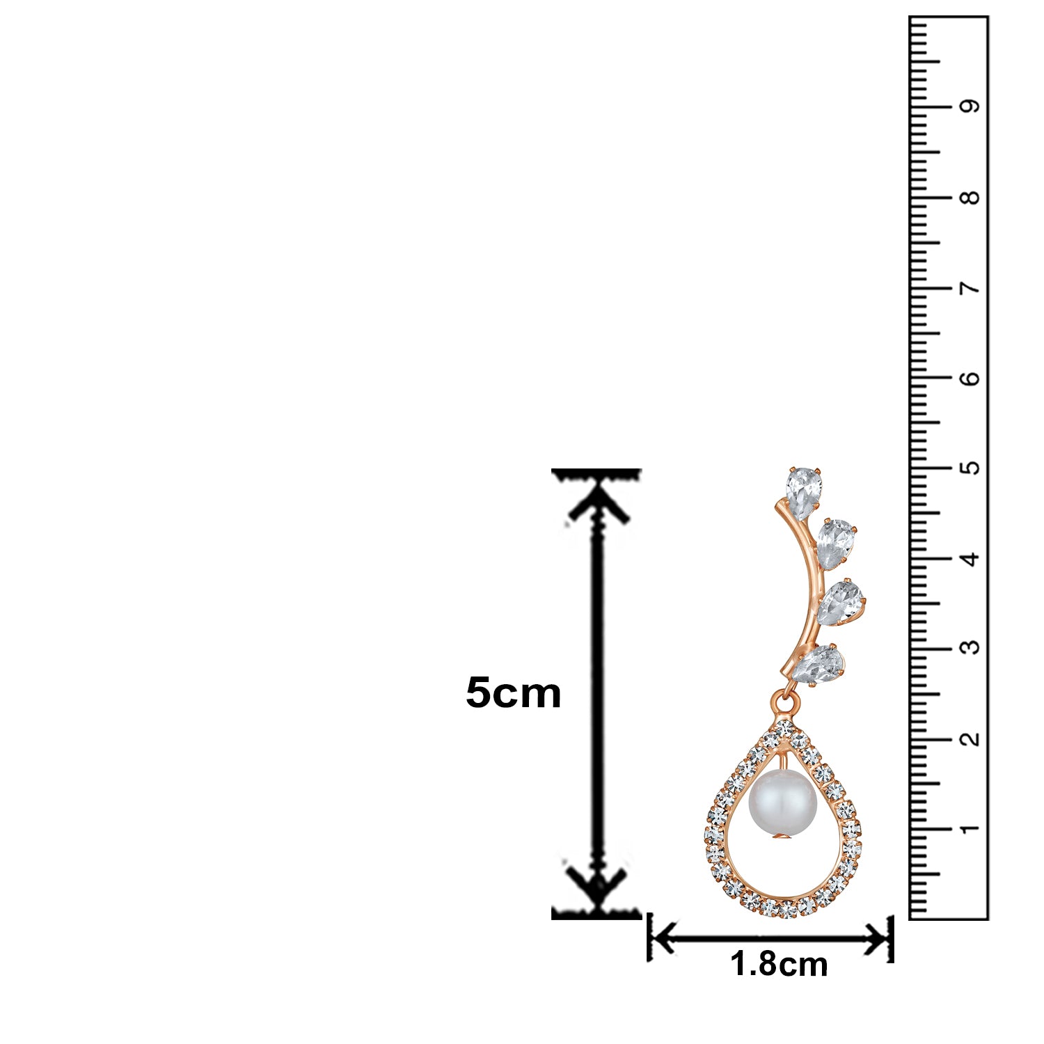 American Diamond Glamorous Party Wear Earrings