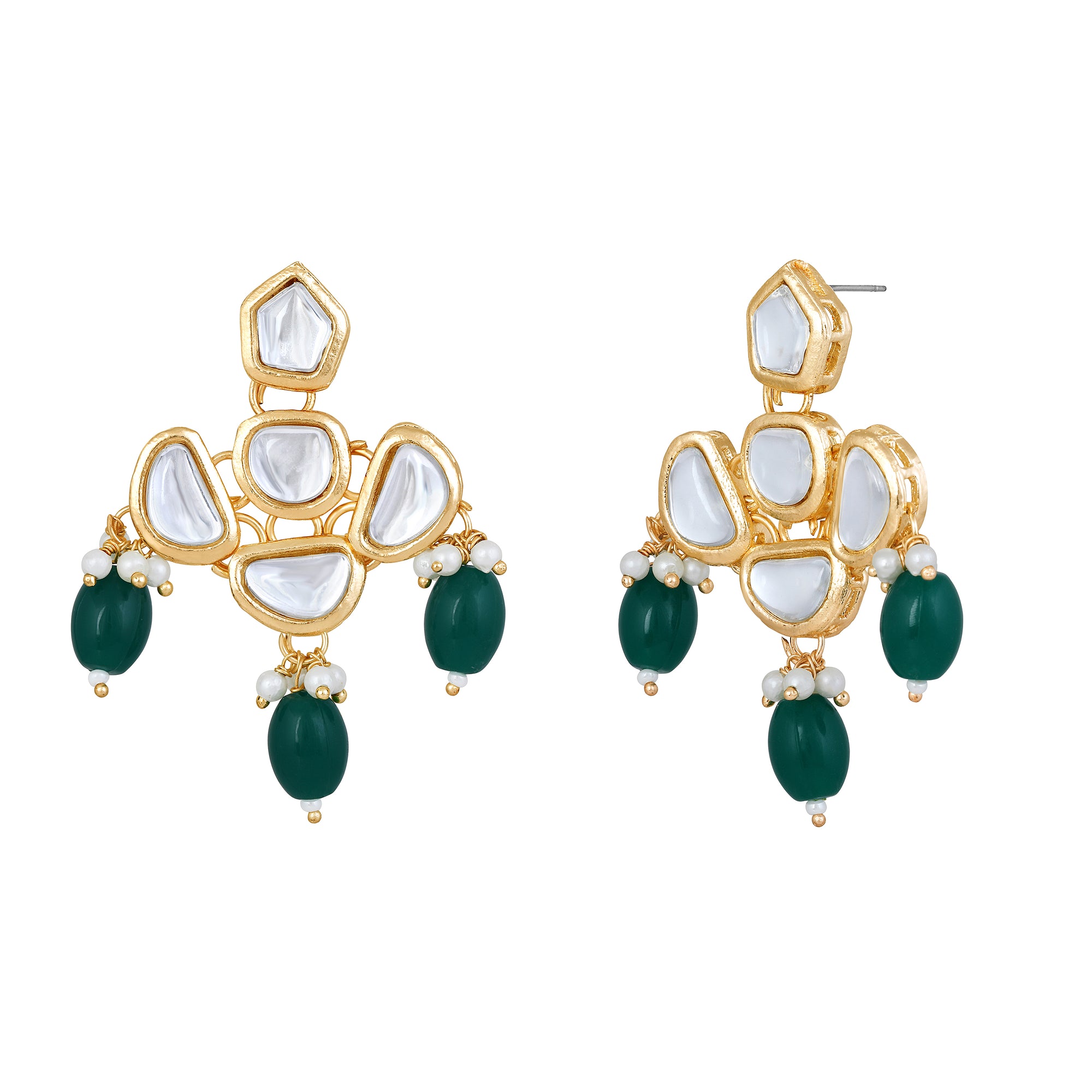 Colorful Ethnic Necklace with Pair of Earrings