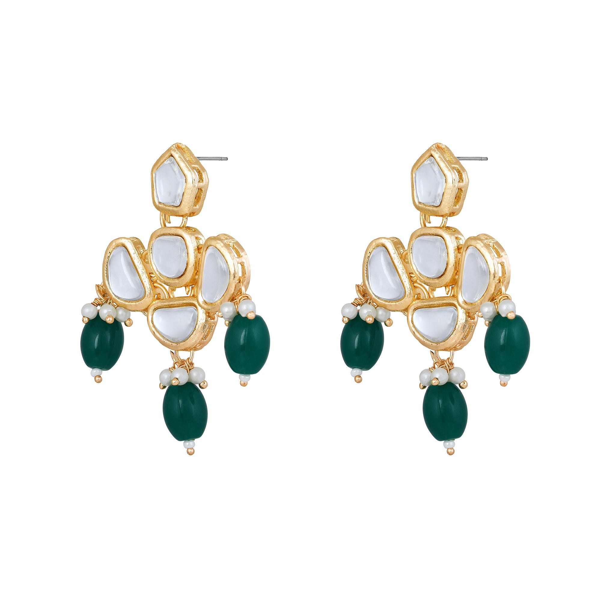 Colorful Ethnic Necklace with Pair of Earrings