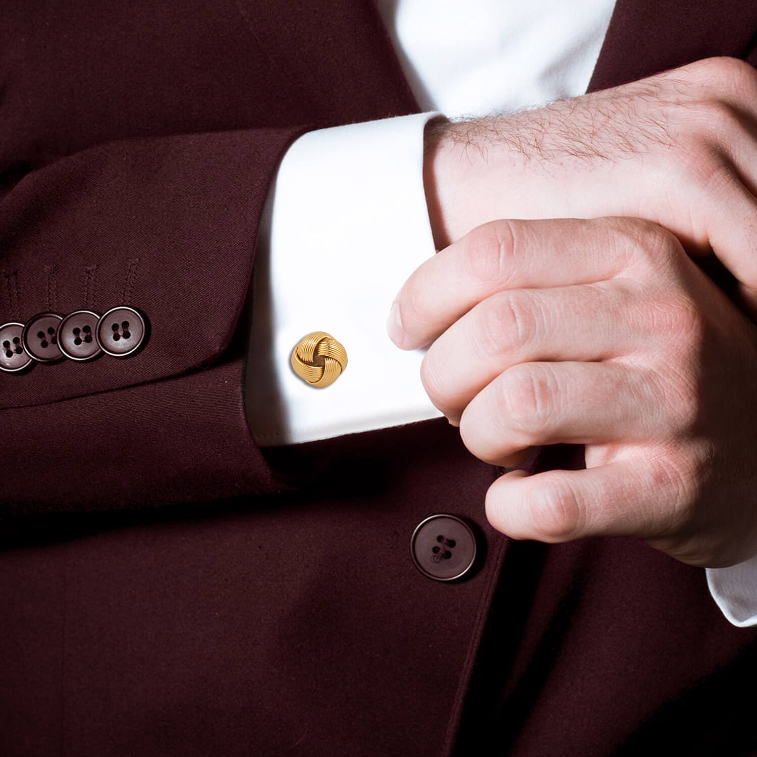 Valentine Gift Entangled Design Cufflink