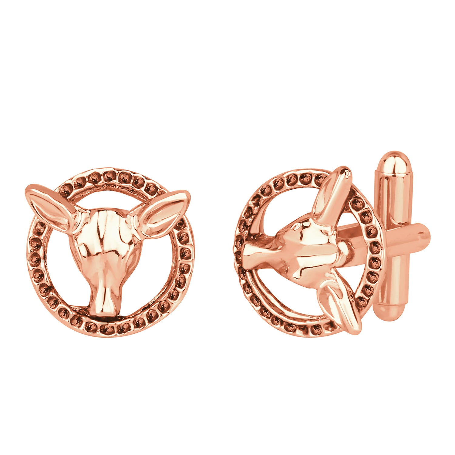Deer Face Shaped Cufflinks