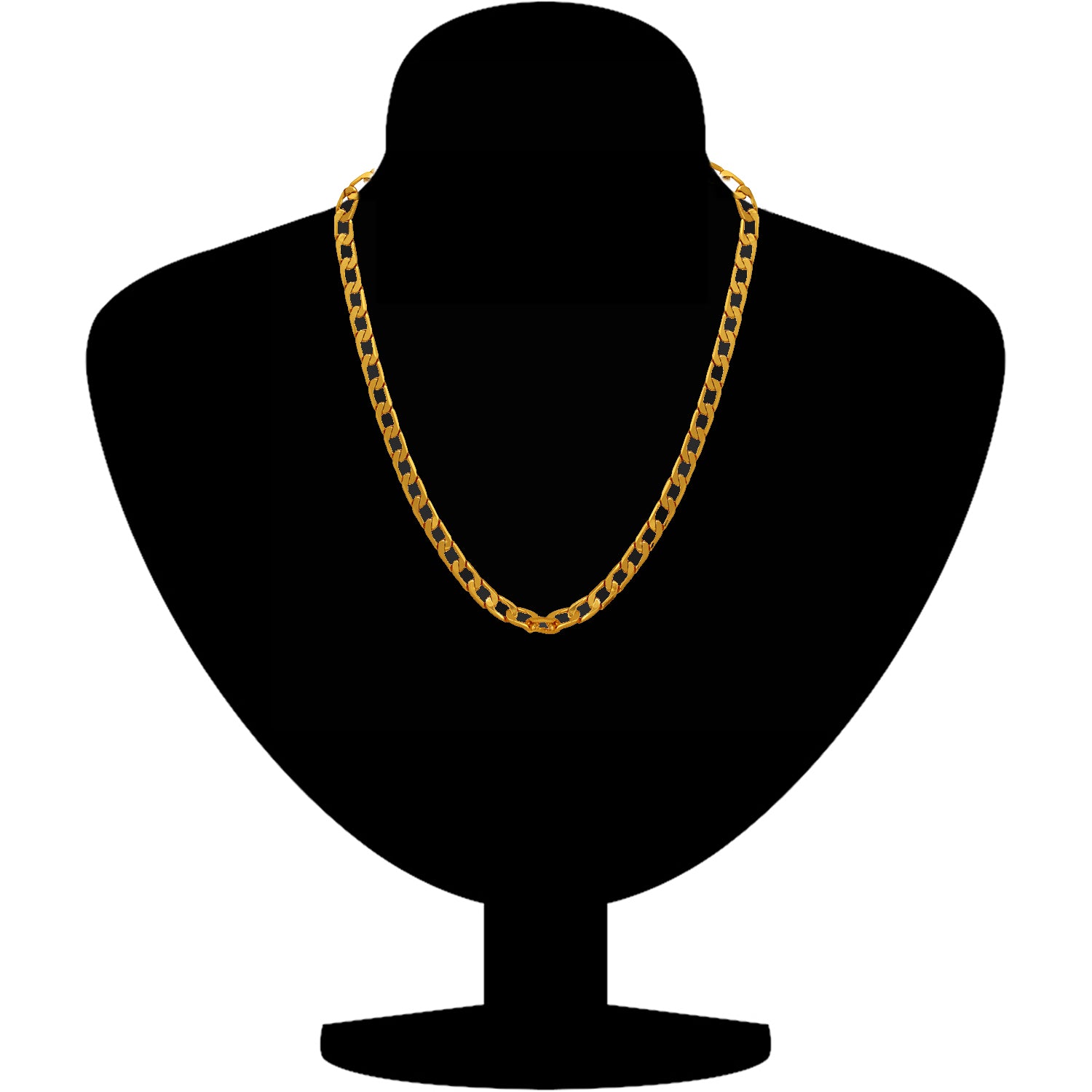 Micron Gold Plated Exquisite Mens Link Chain