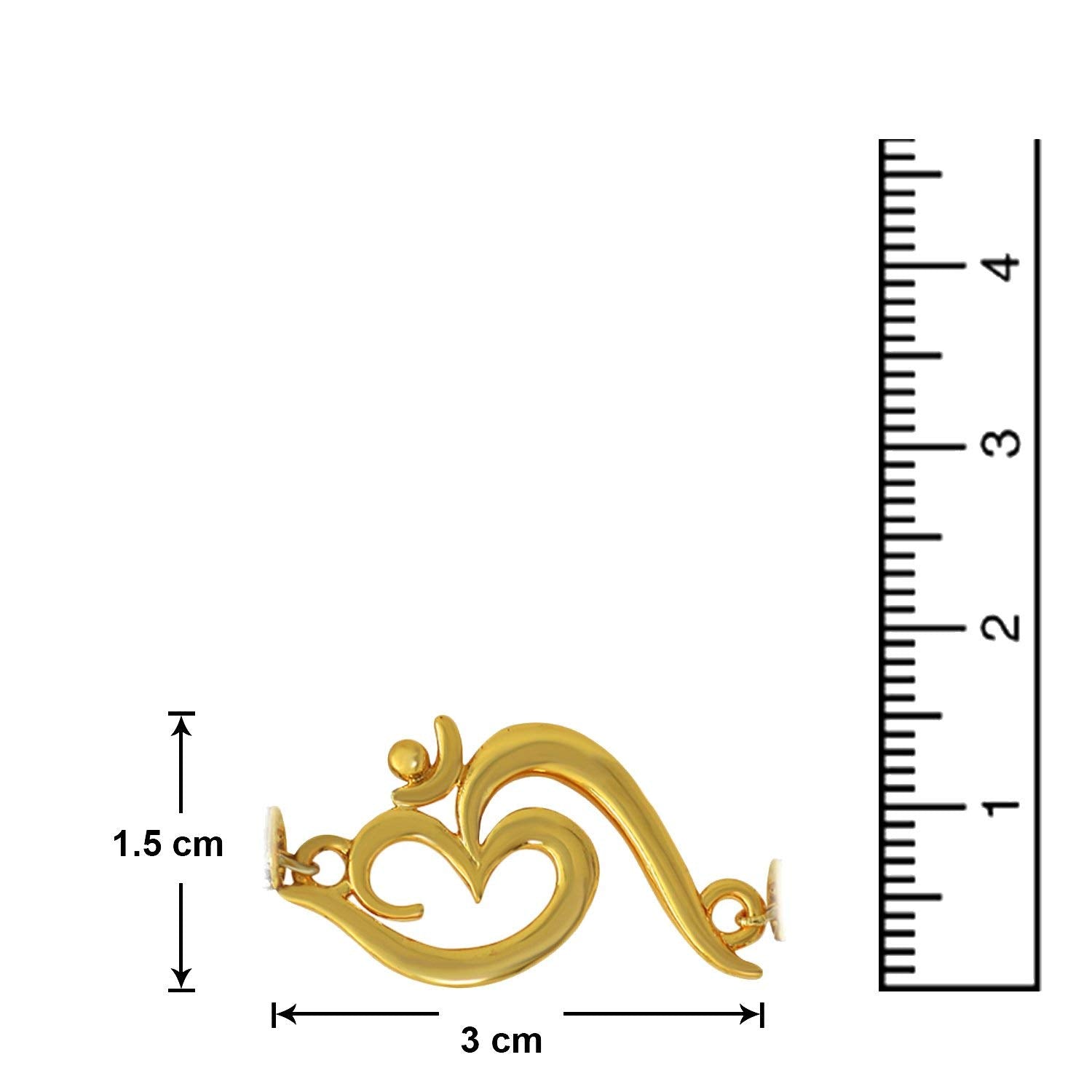 Combo of Religious OM with Rudraksha and Crystals Rakhi