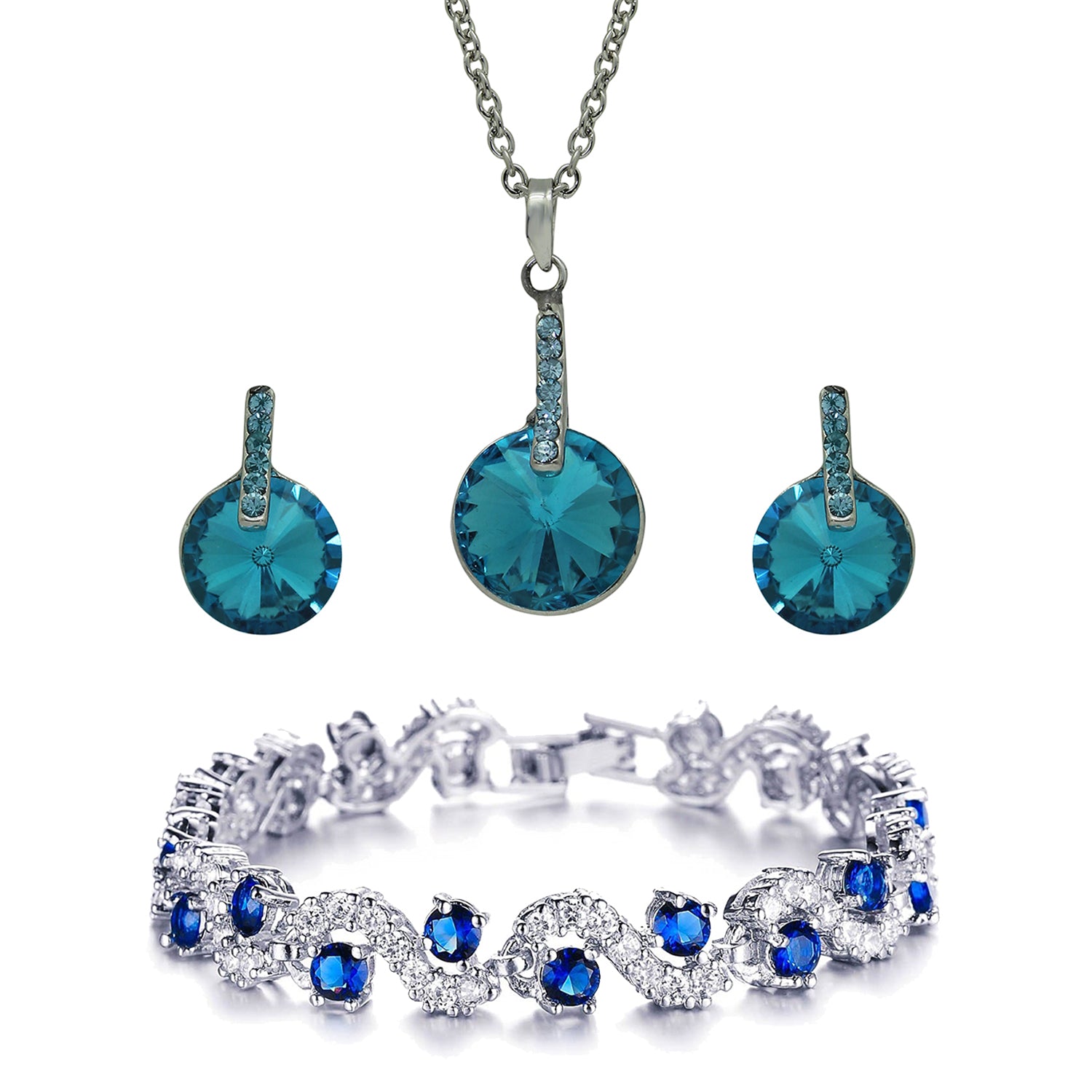 Dazzling Blue Jewellery Combo