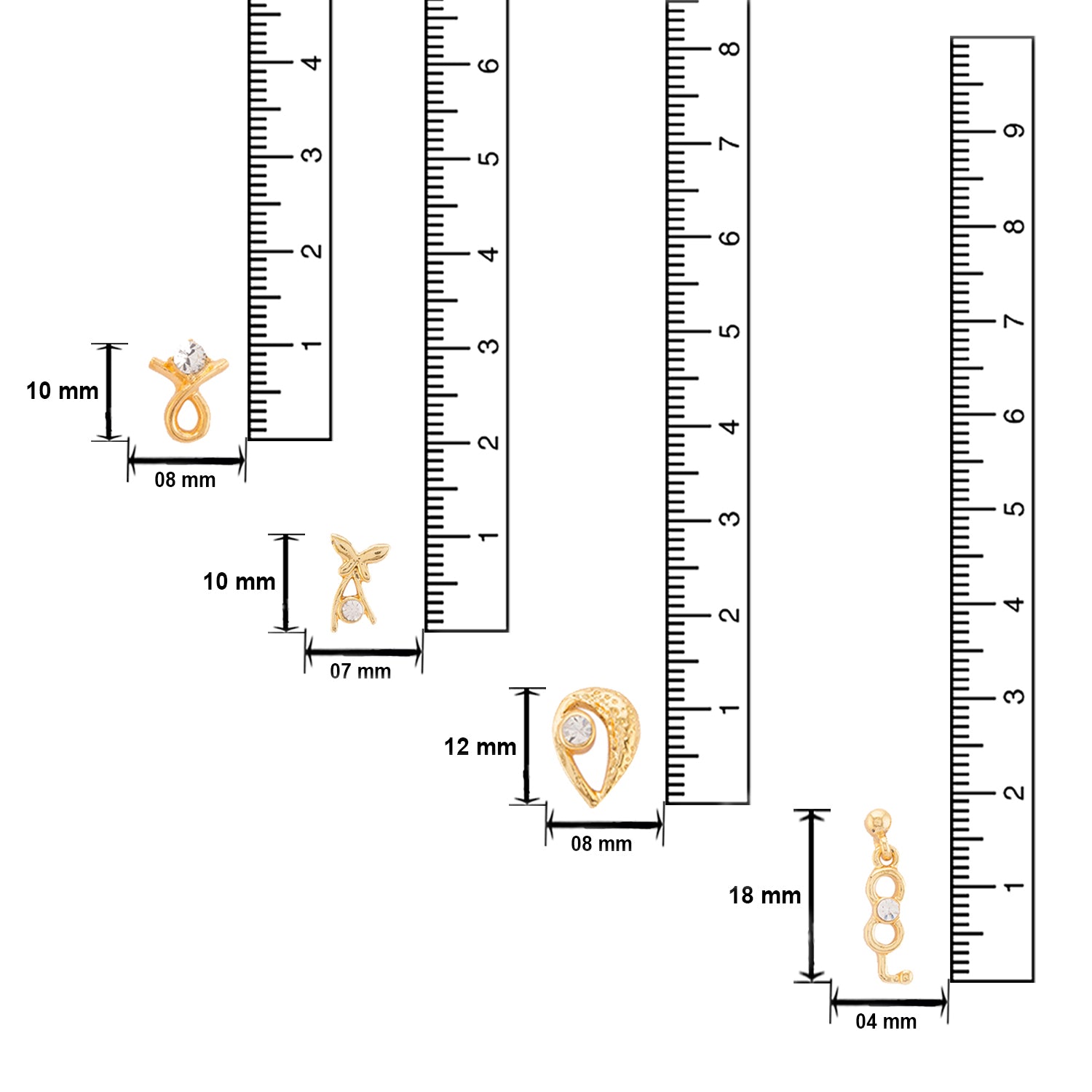 Ethnic Crystal Earrings Combo