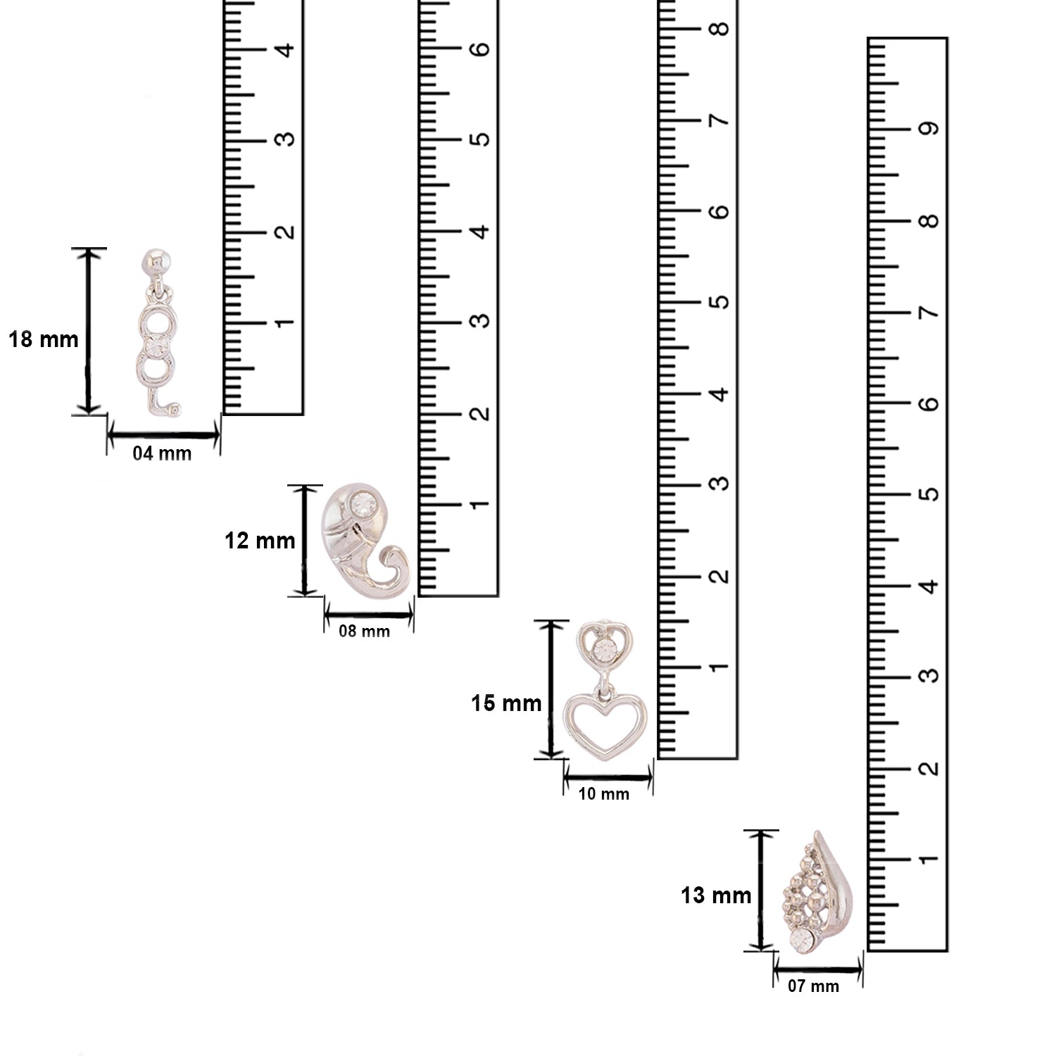 Trendy Crystal Earrings combo