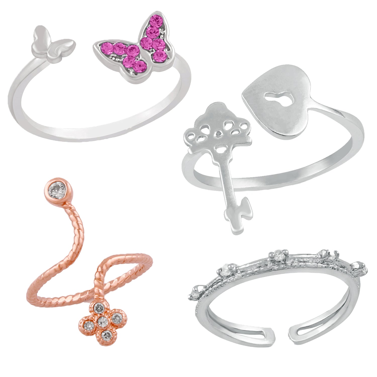 Nature Lover Finger Rings Combo