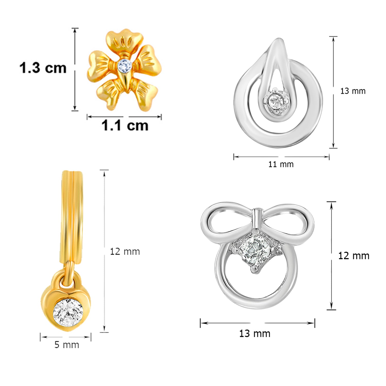 Delightful Crystal Earrings combo