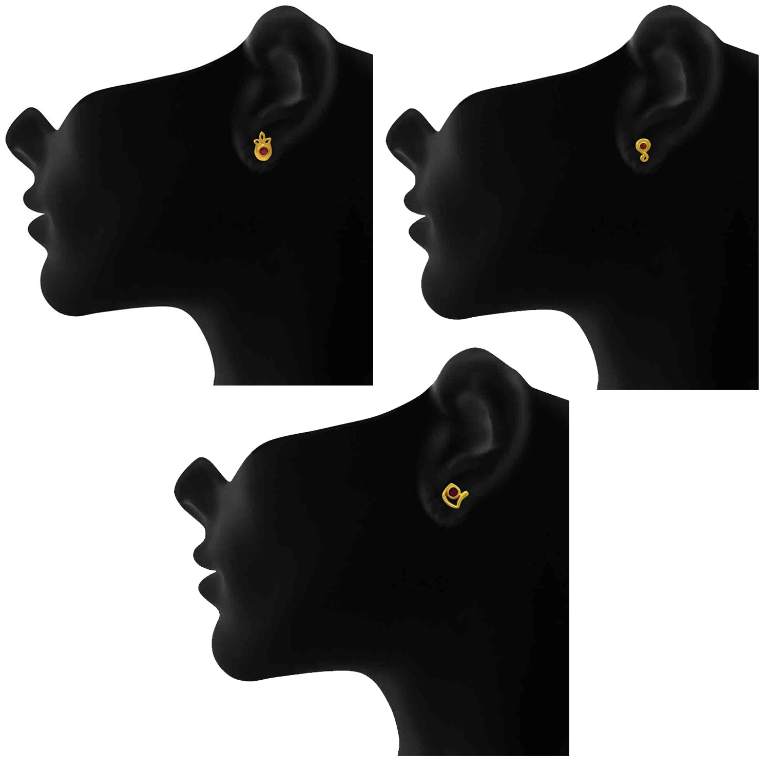 Alluring Crystal Studs Combo