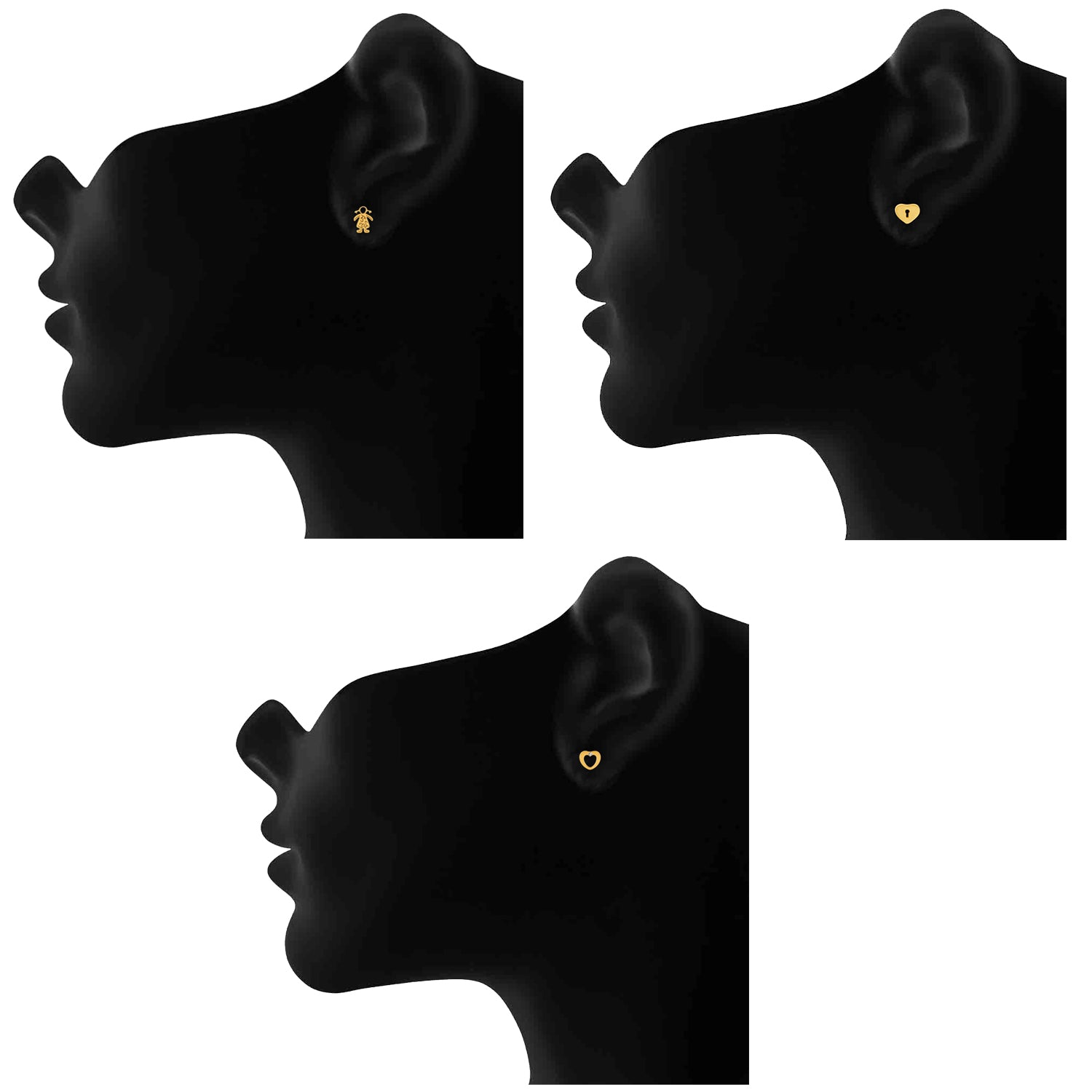 Classic Designer Stud earrings combo
