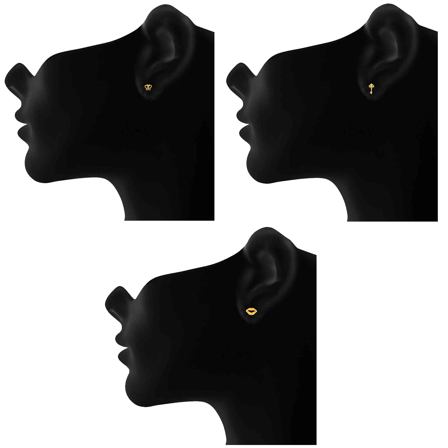 Classic Designer Stud earrings combo