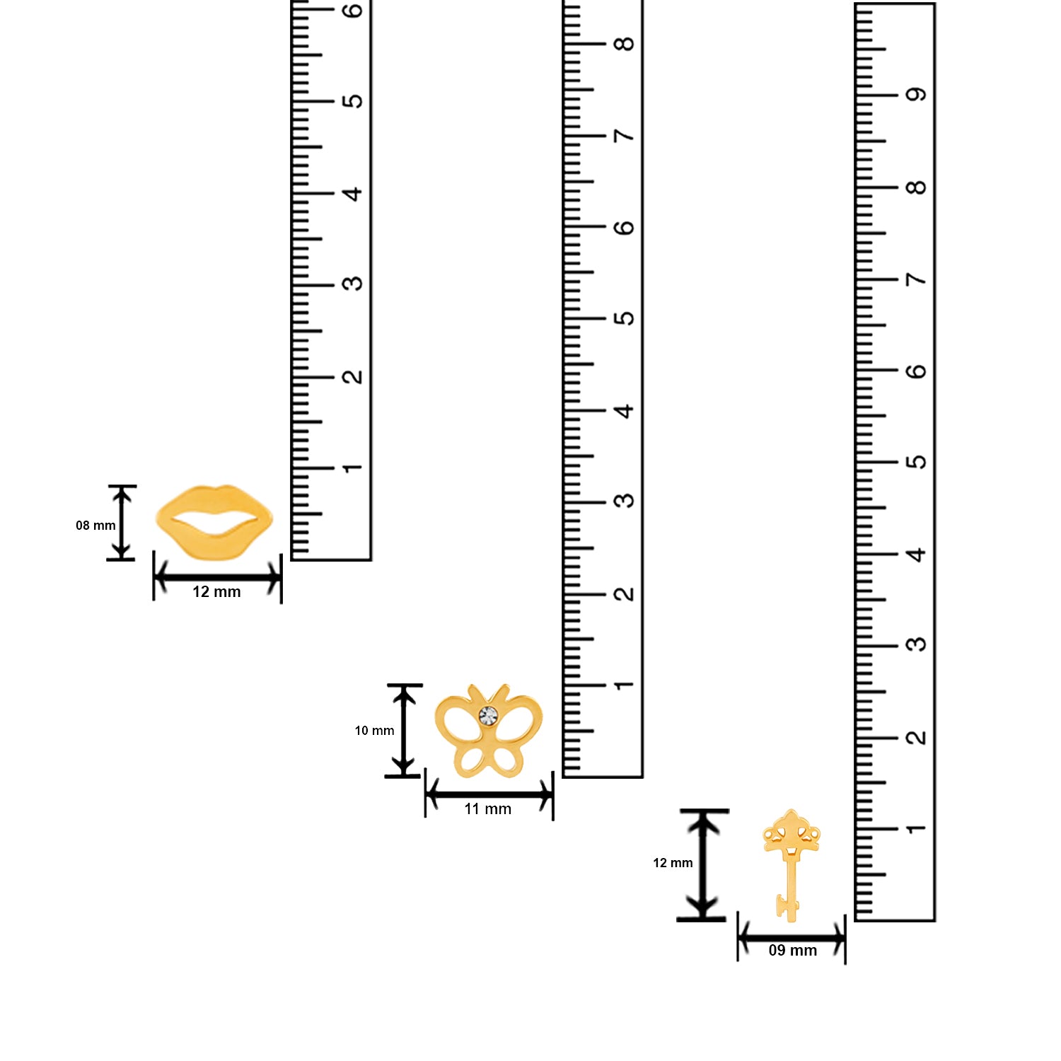 Classic Designer Stud earrings combo