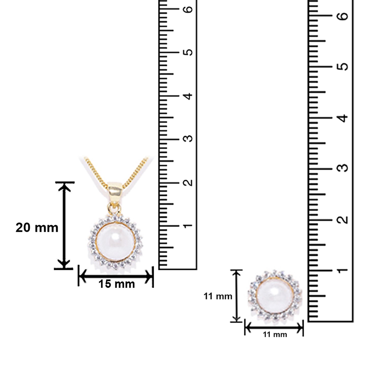 Cubic Zirconia Mesmerising Jewellery set combo