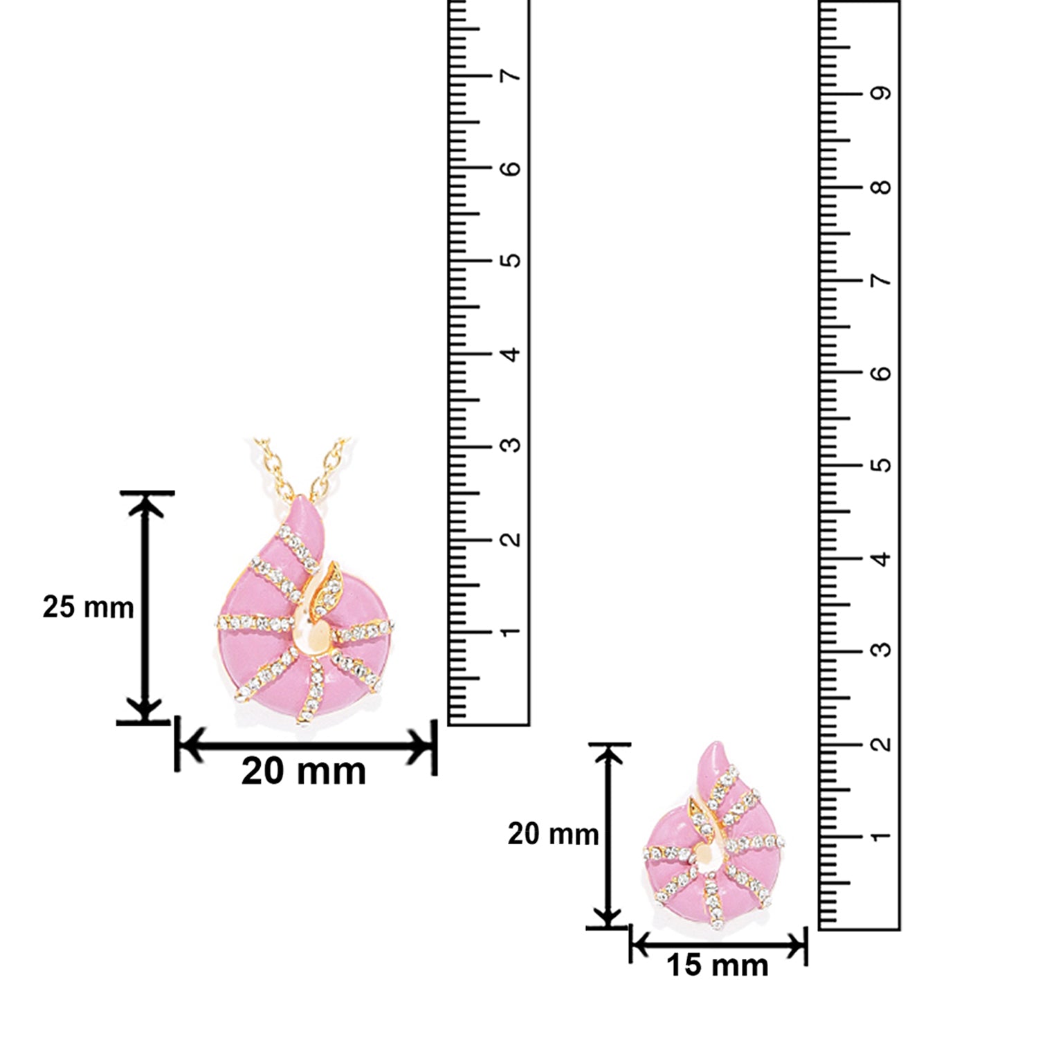 Exclusive Designer Meenakari and crystal Pendant set and Finger ring combo