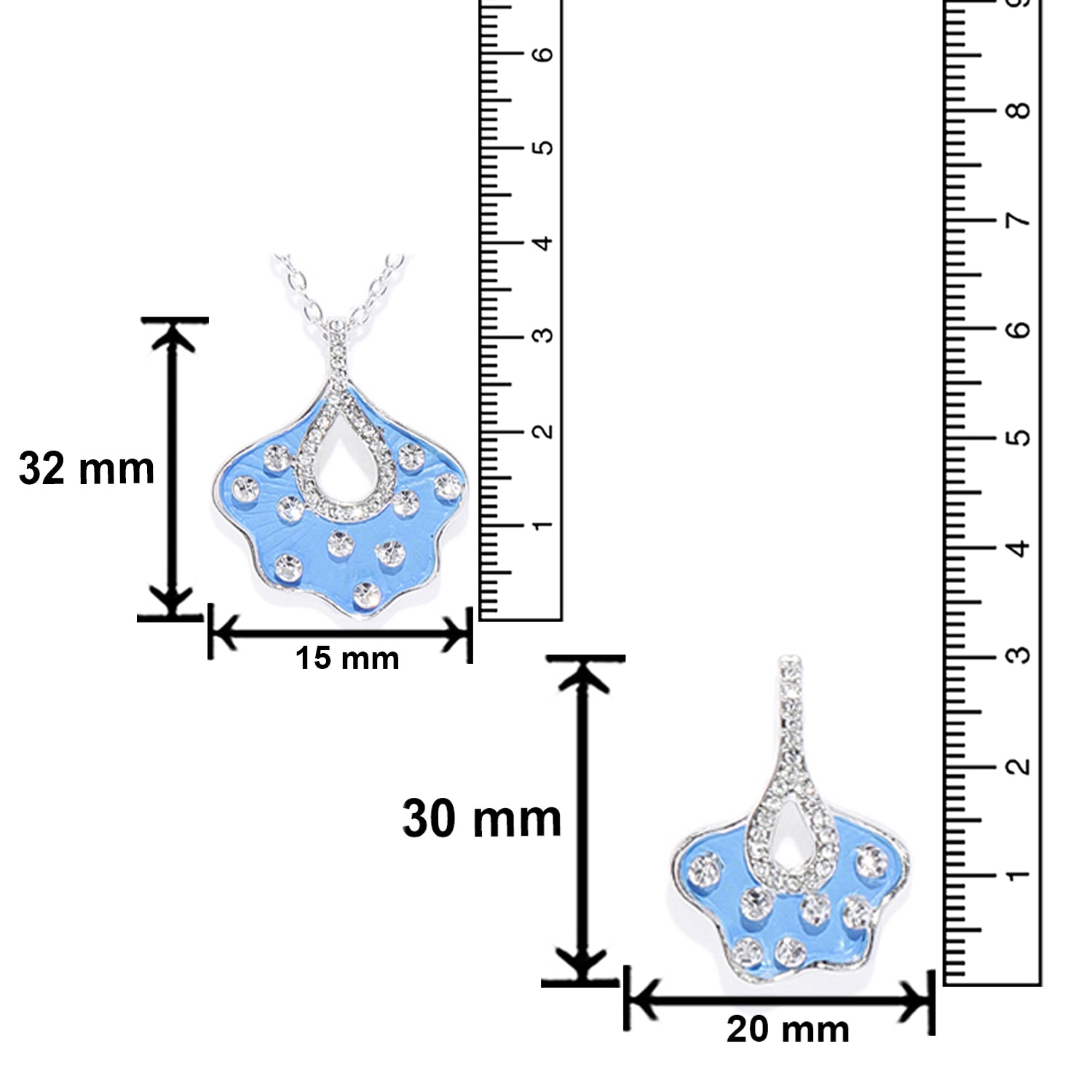 Exclusive Designer Meenakari and crystal Pendant set and Finger ring combo