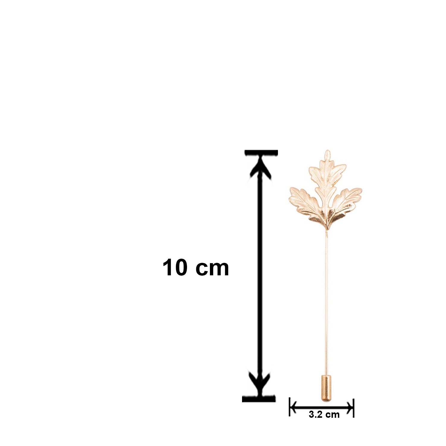 Gold Plated Combo of Designer Chain and Mapel Leaf Brooch