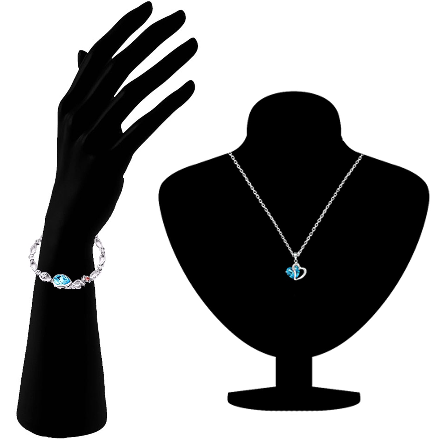 Combo of Bracelet and Heart Pendant