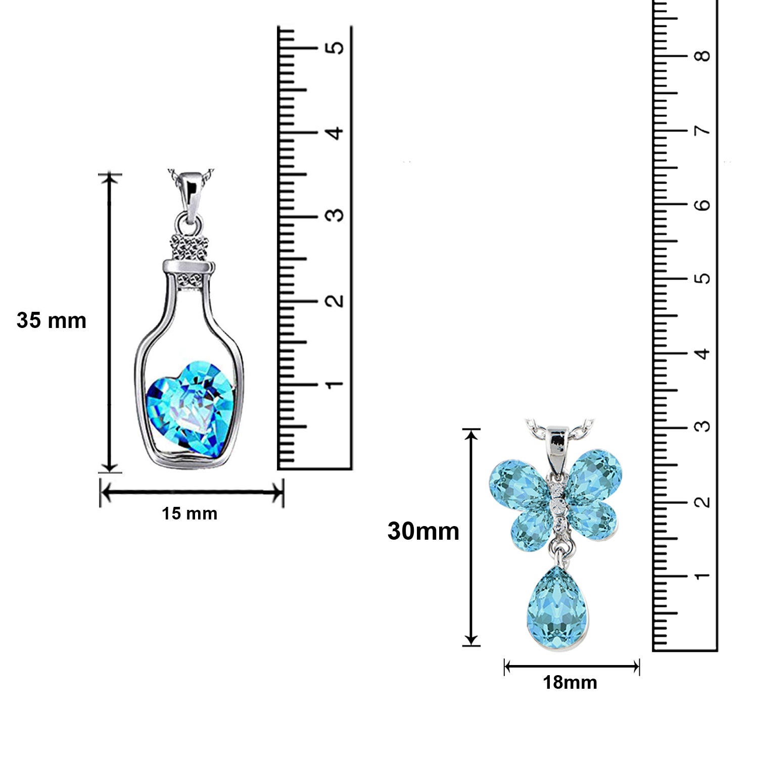 Combo of Heart Bracelet and Pendants