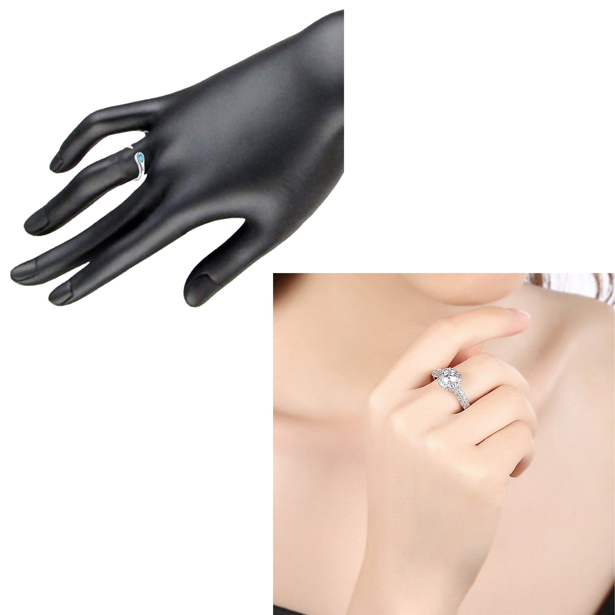 5 Pcs Combo of Stylish and Designer Adjustable Finger Rings