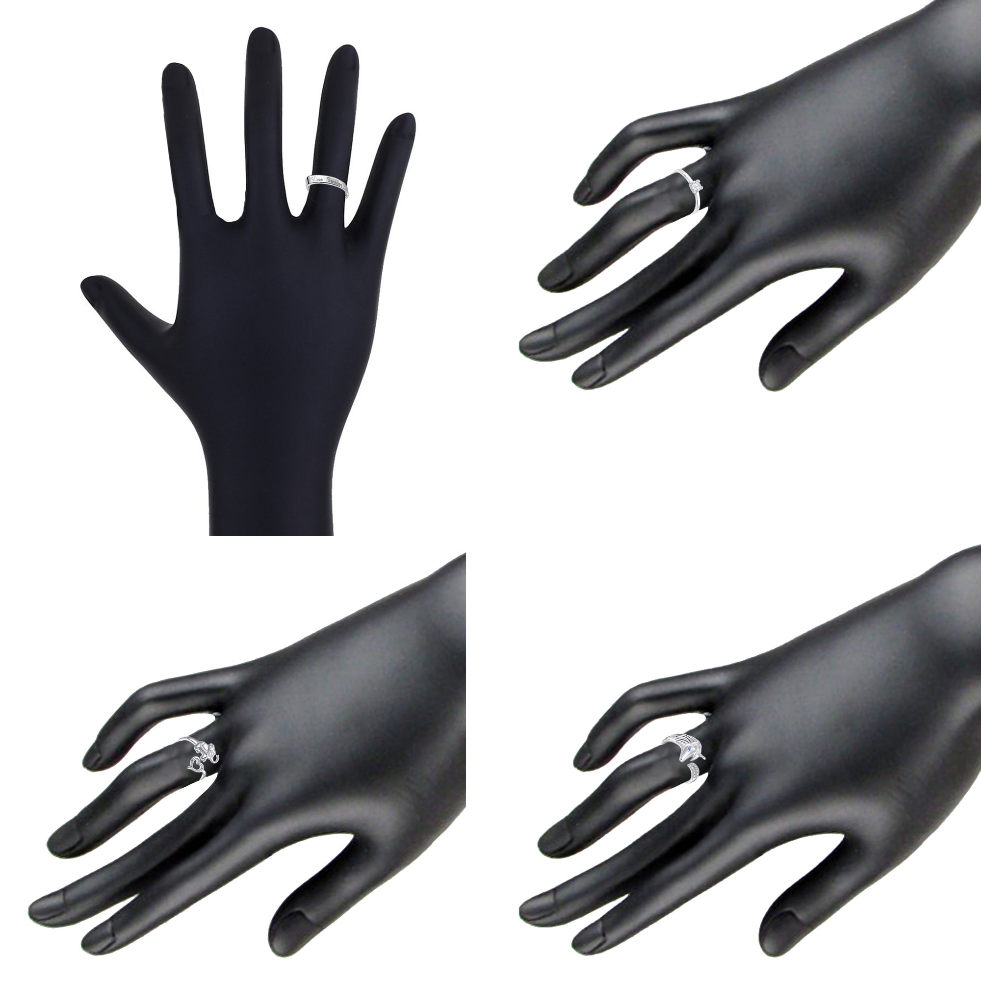 7 Pcs Combo of Stylish and Designer Adjustable Finger Rings