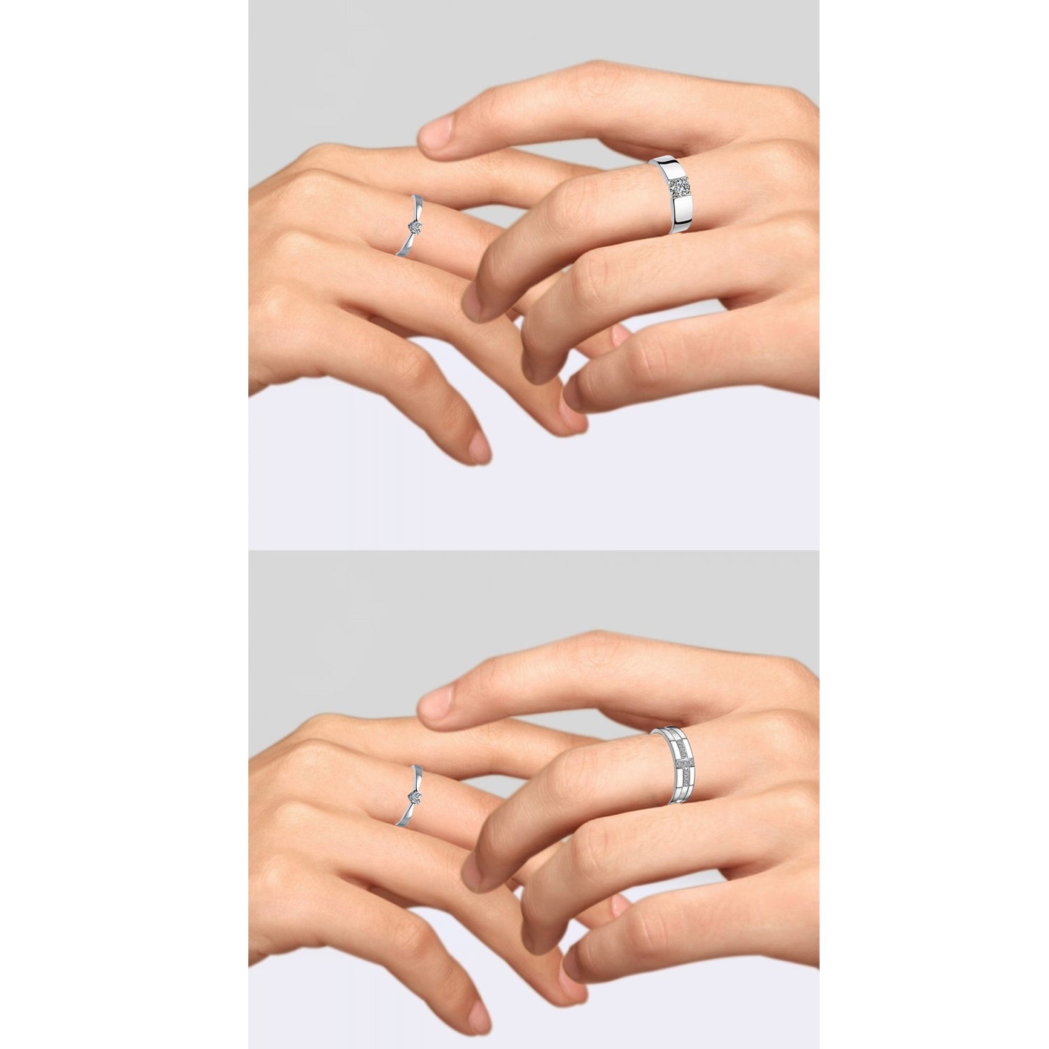 King Queen Pendant and Couple Ring