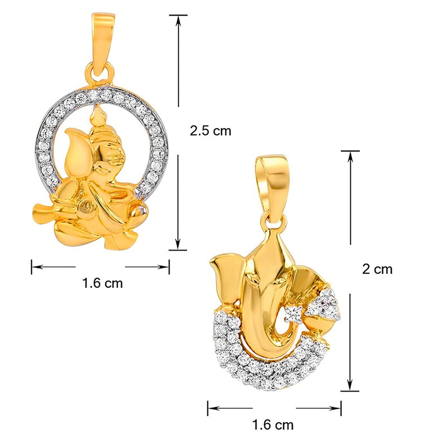 Combo of Vignaharta Ganeshji Pendant