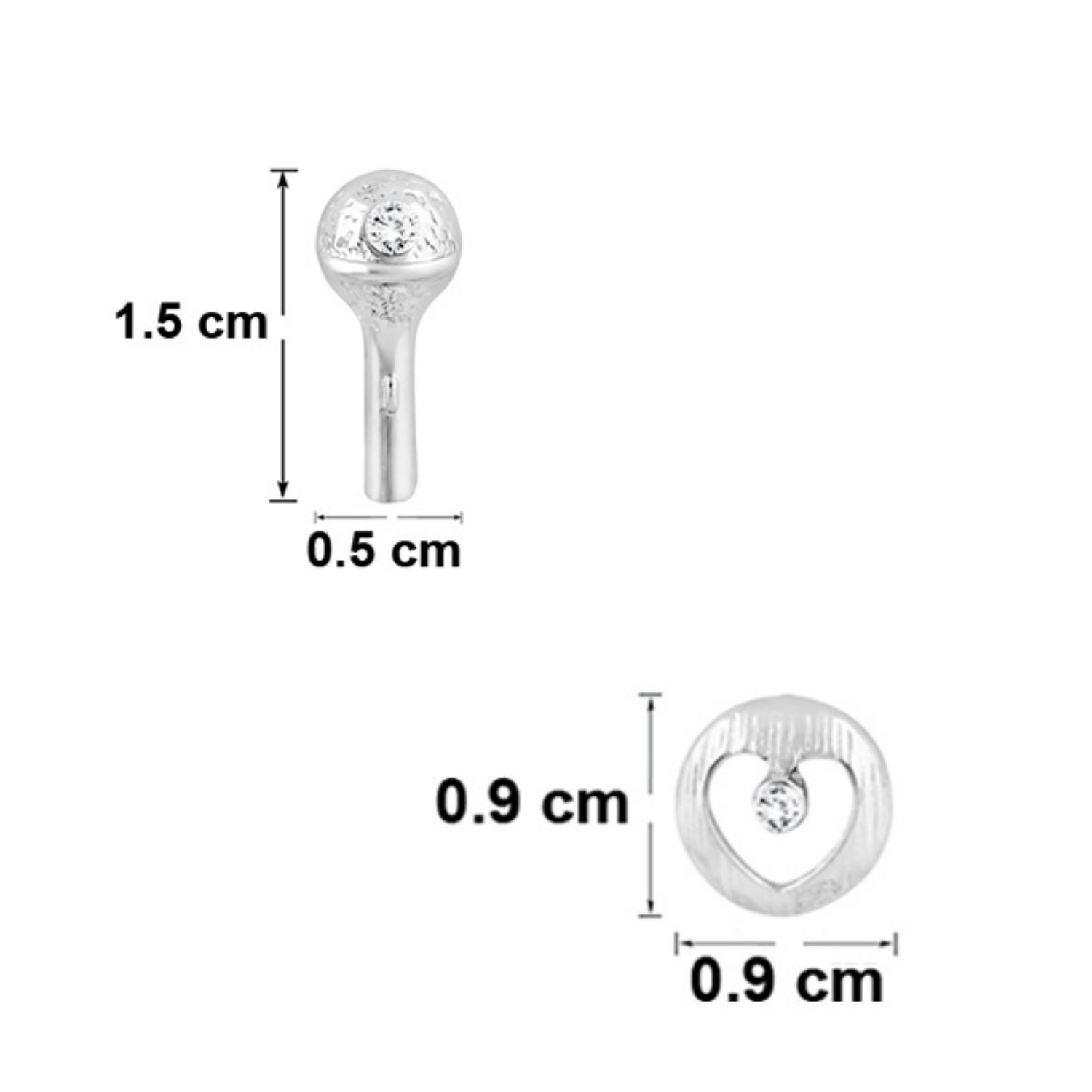 Combo of 6 Small Stud Earrings