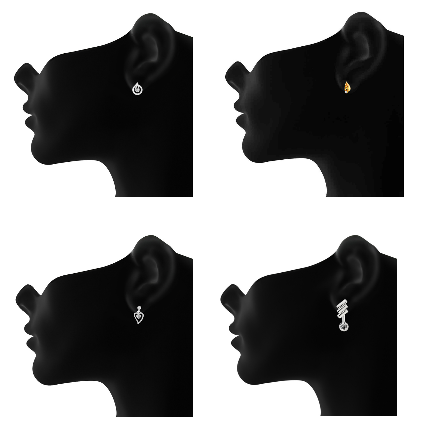 Combo of 8 Small Baby Top Earring