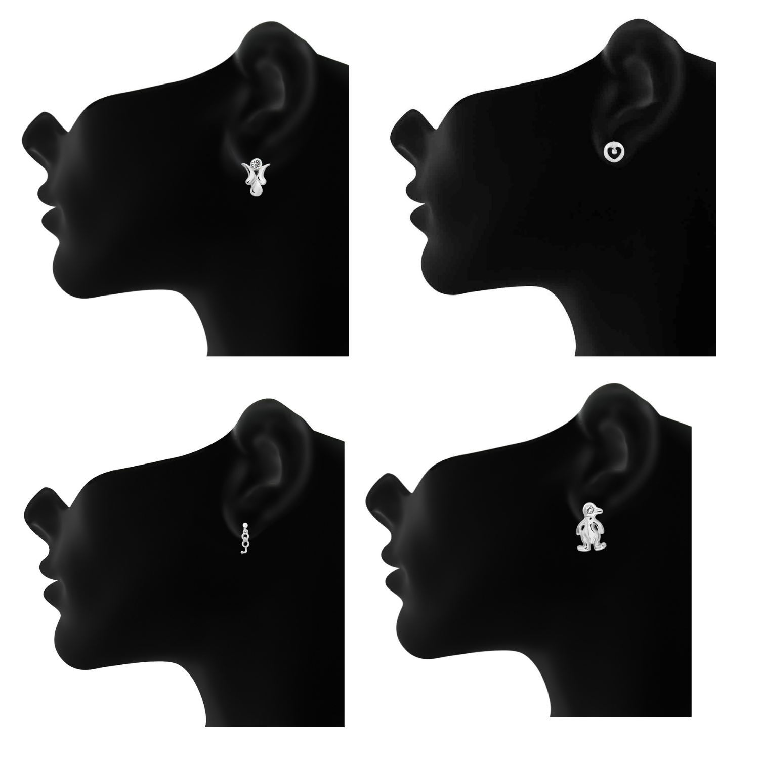 Combo of 8 Small Baby Top Earring