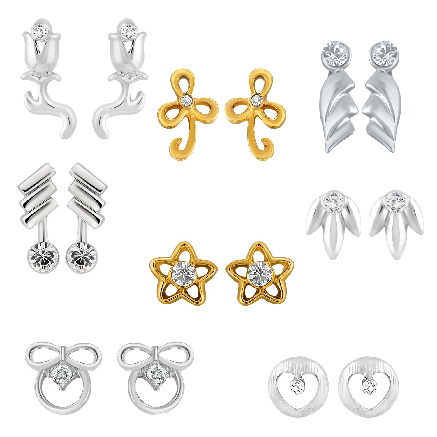 Combo of 8 Small Baby Top Earring