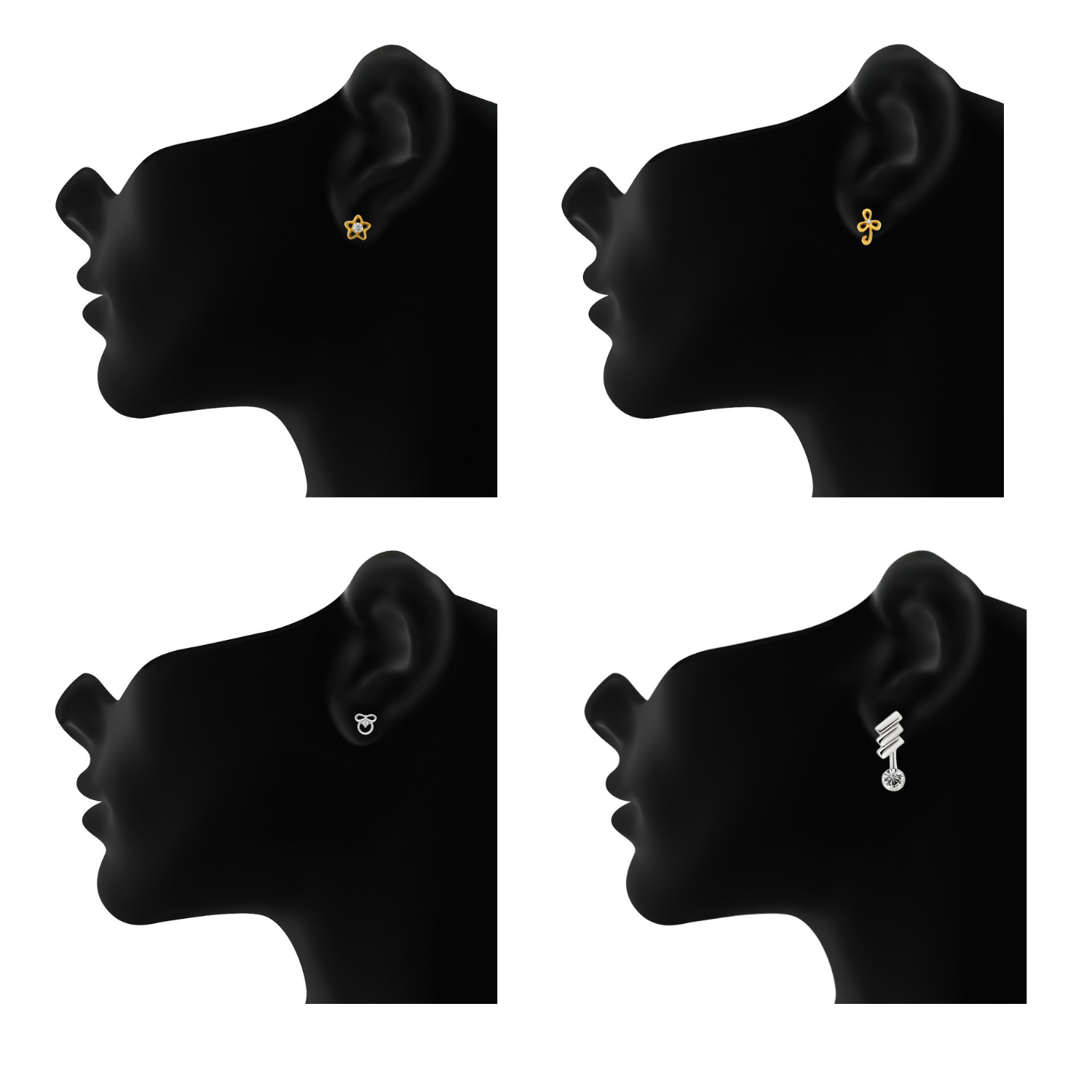 Combo of 8 Small Baby Top Earring