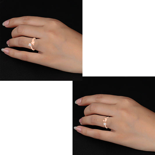 Combo of Duck and Dolphin Shaped Adjustable Finger Ring