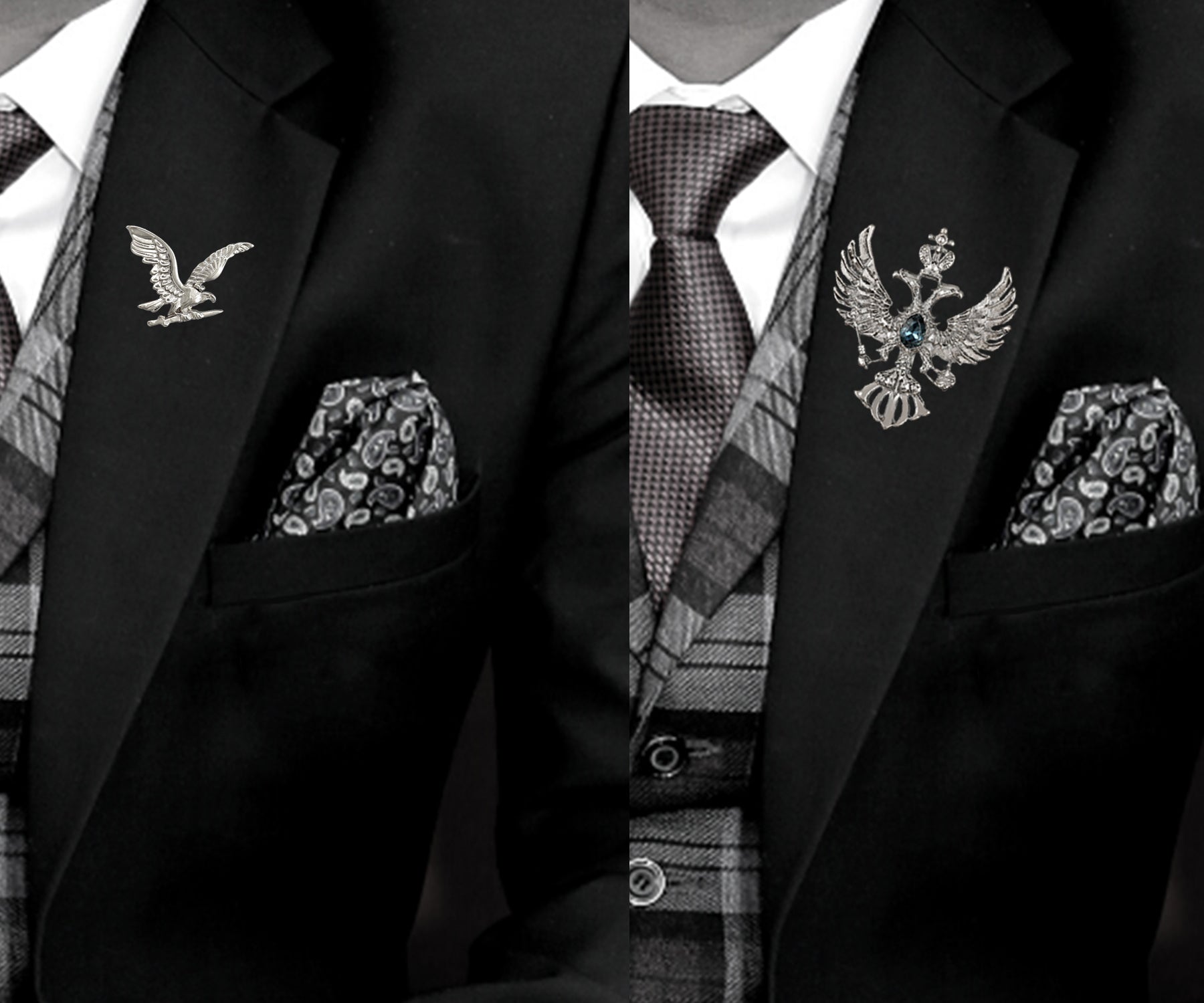 Flying Eagle Shaped Lapel Pin / Brooch