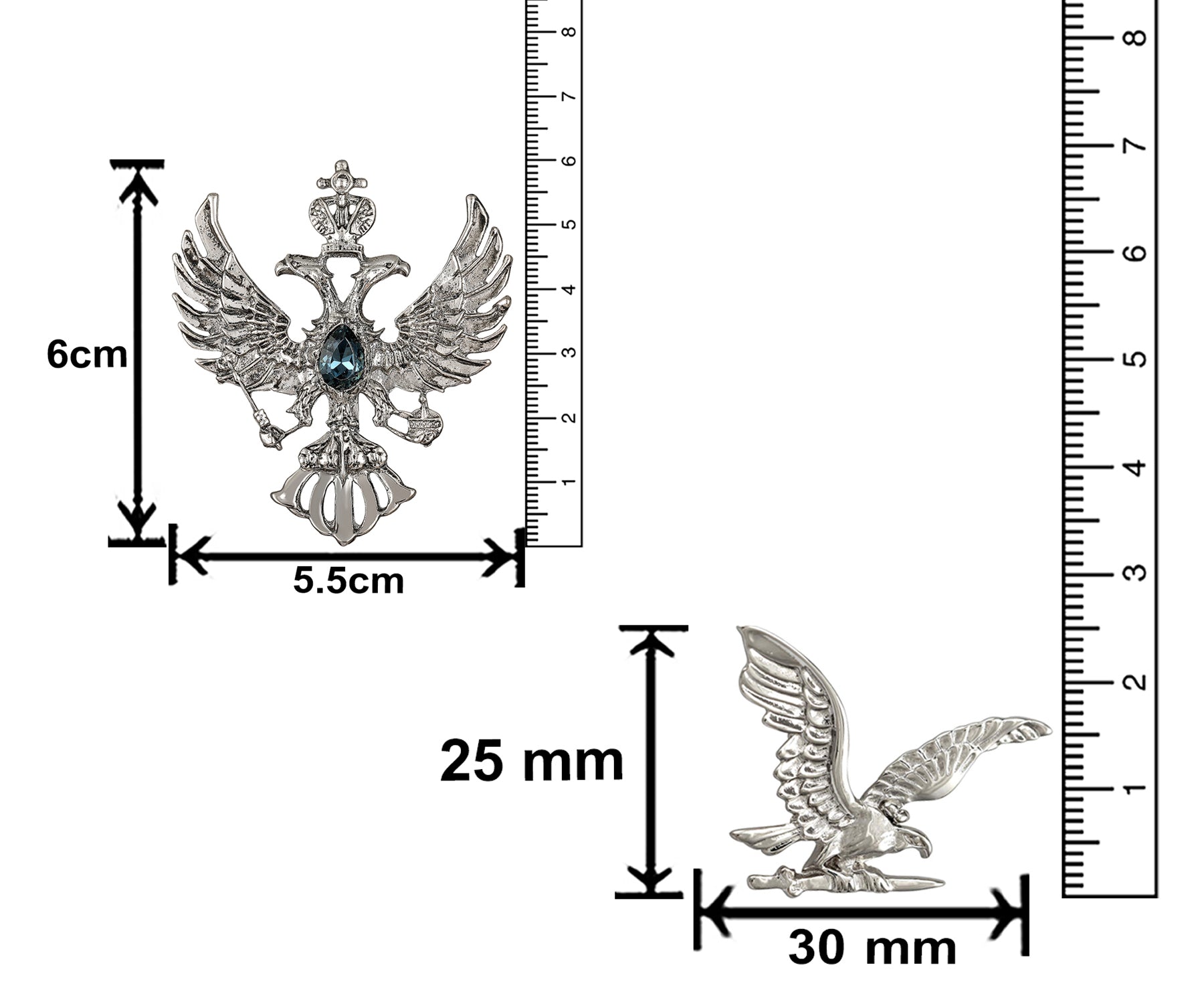 Flying Eagle Shaped Lapel Pin / Brooch