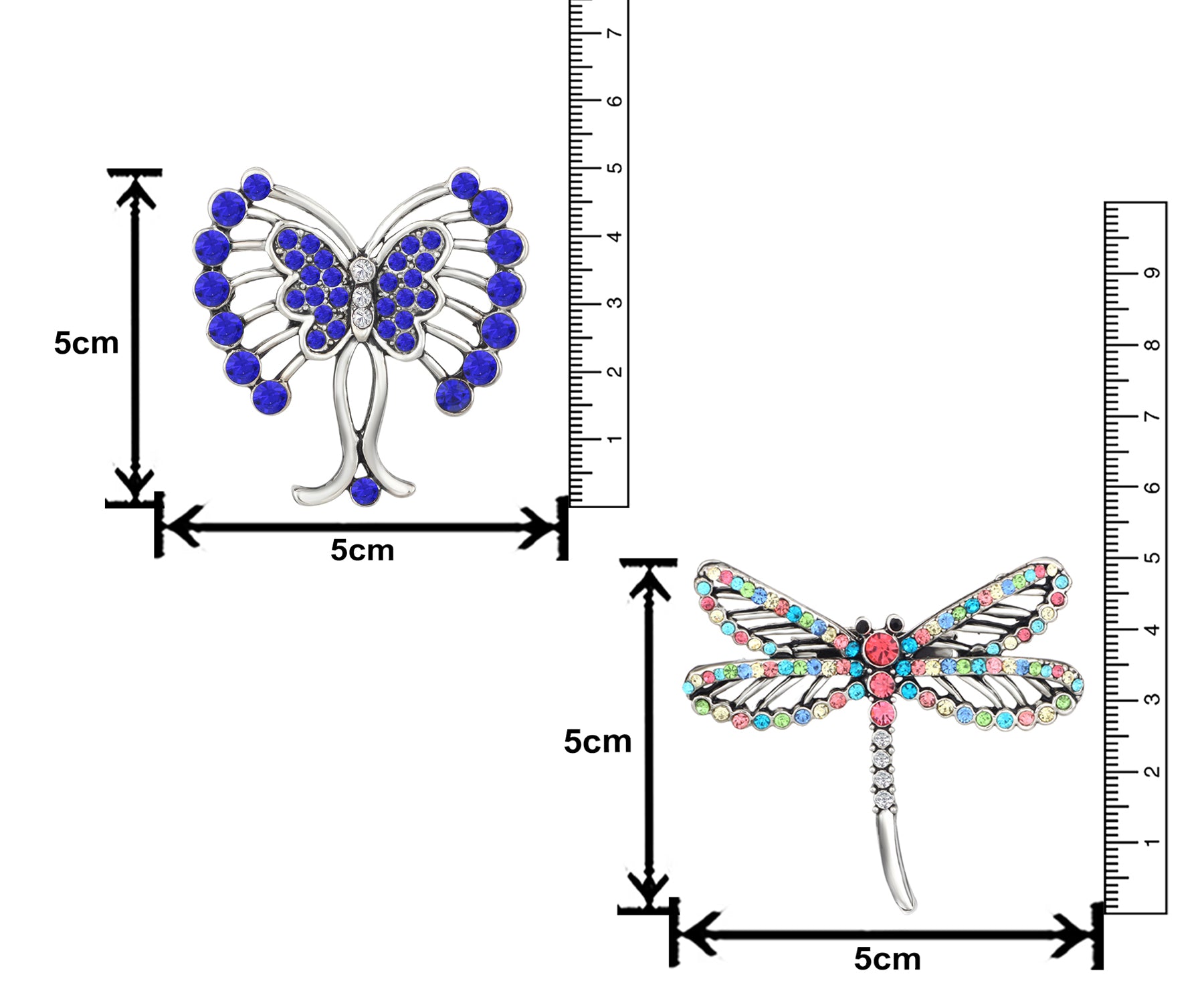 Butterfly Shaped Lapel Pin / Brooch