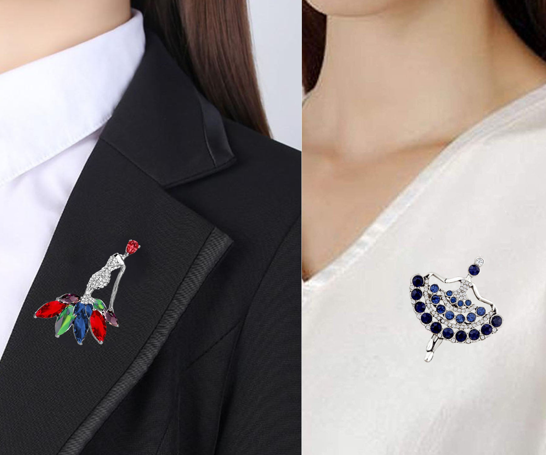 Doll Shaped Lapel Pin / Brooch