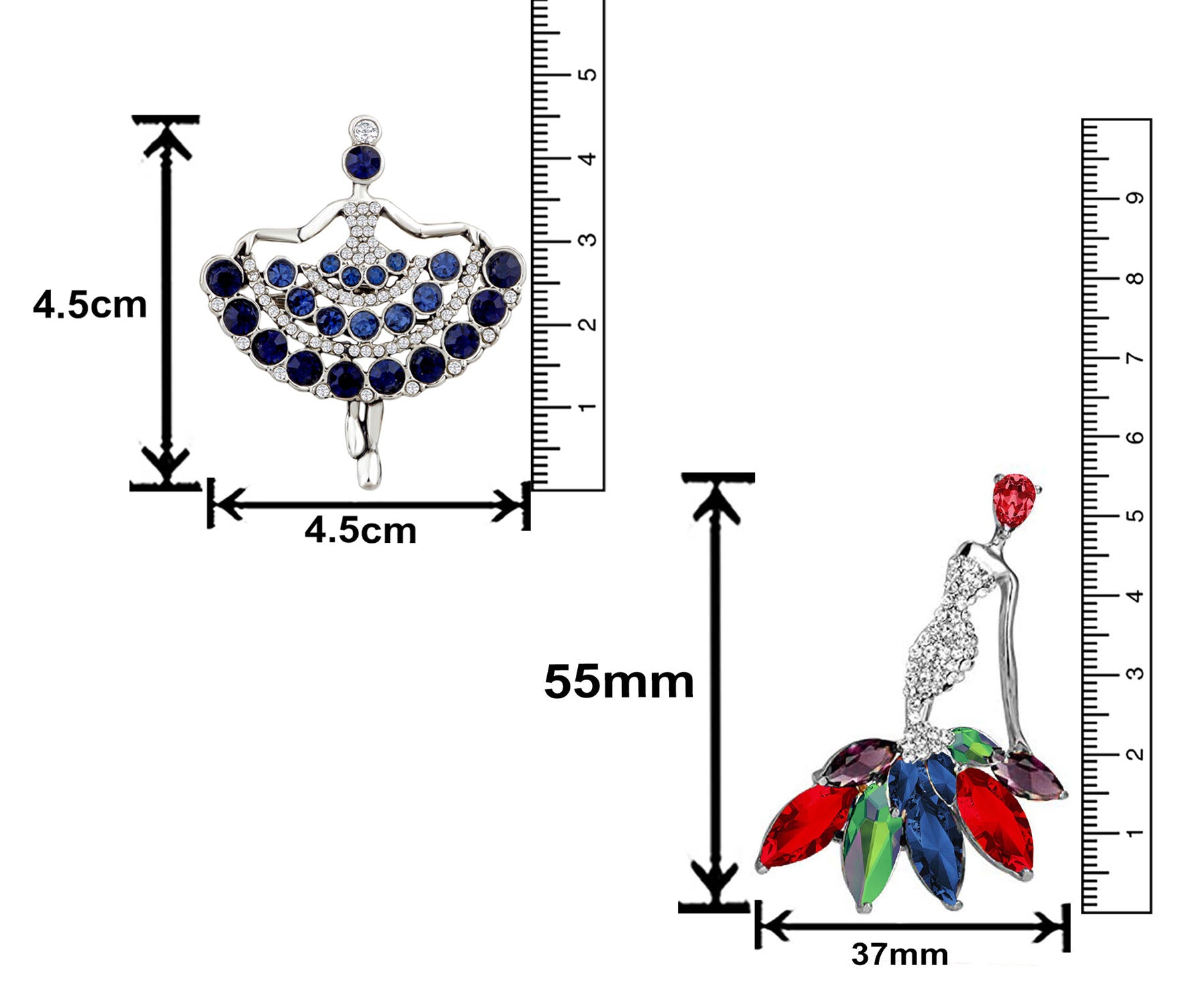 Doll Shaped Lapel Pin / Brooch