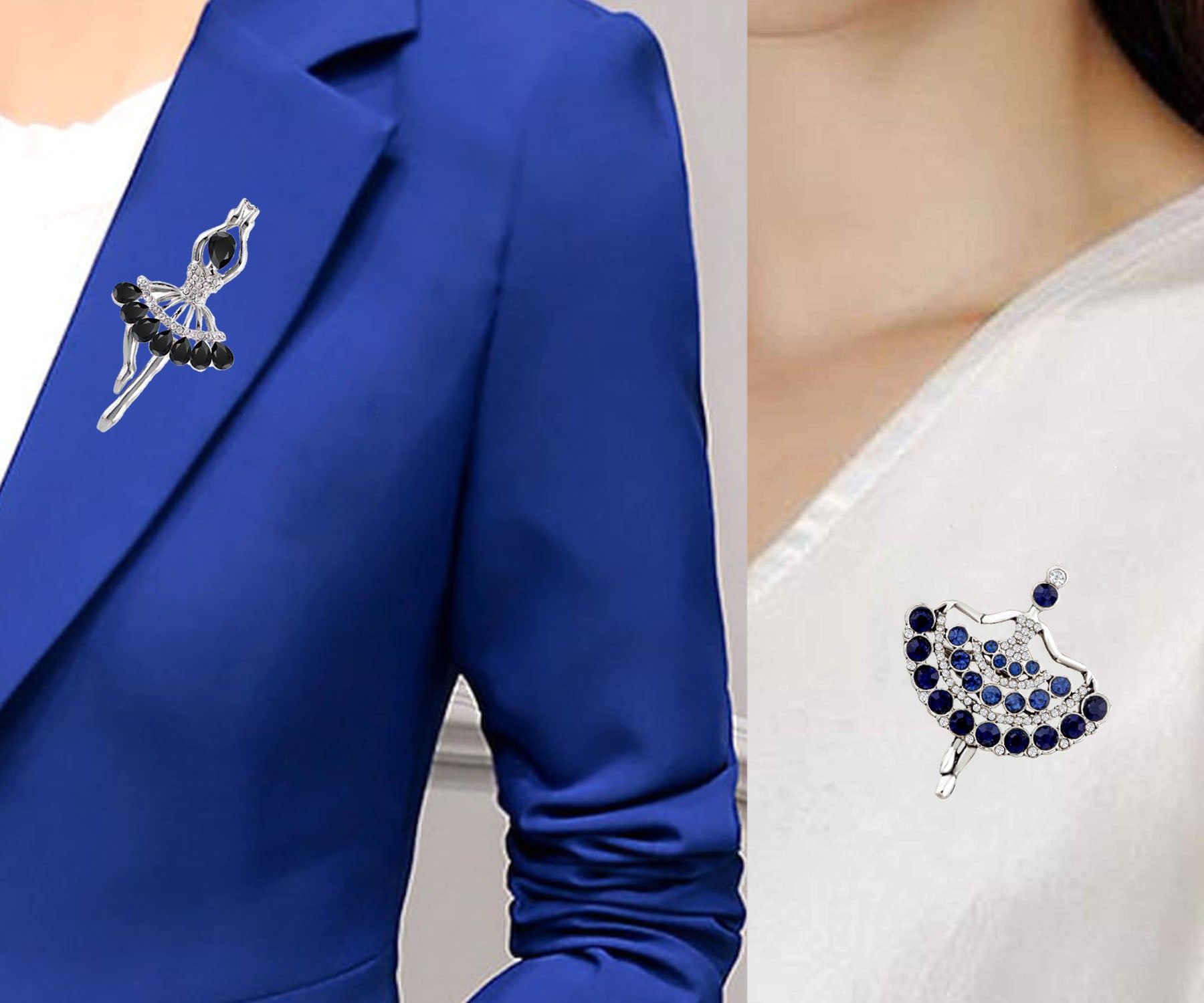 Doll Shaped Lapel Pin / Brooch