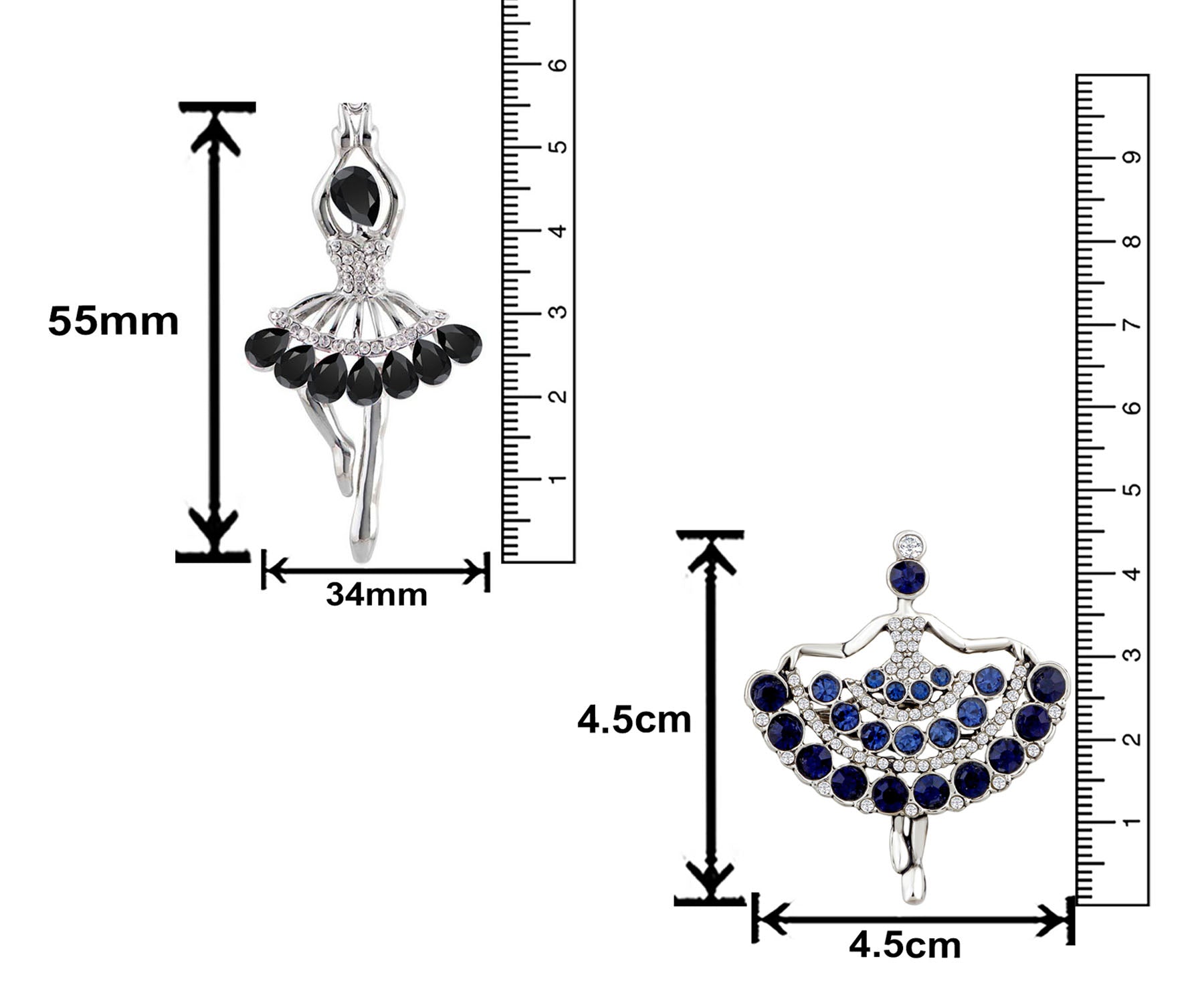 Doll Shaped Lapel Pin / Brooch