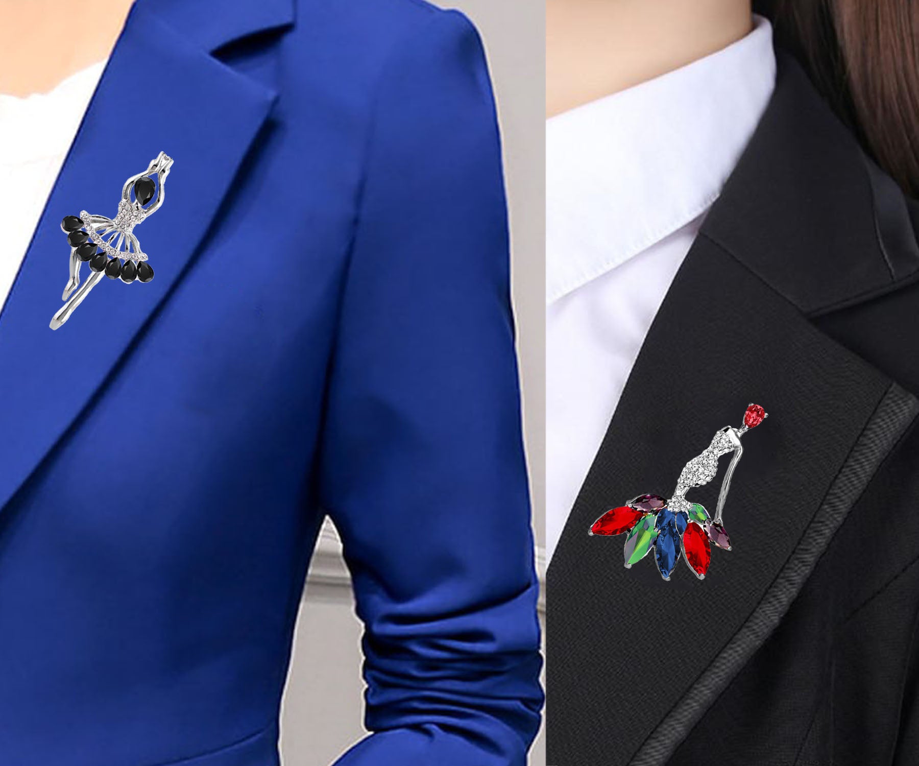 Doll Shaped Lapel Pin / Brooch