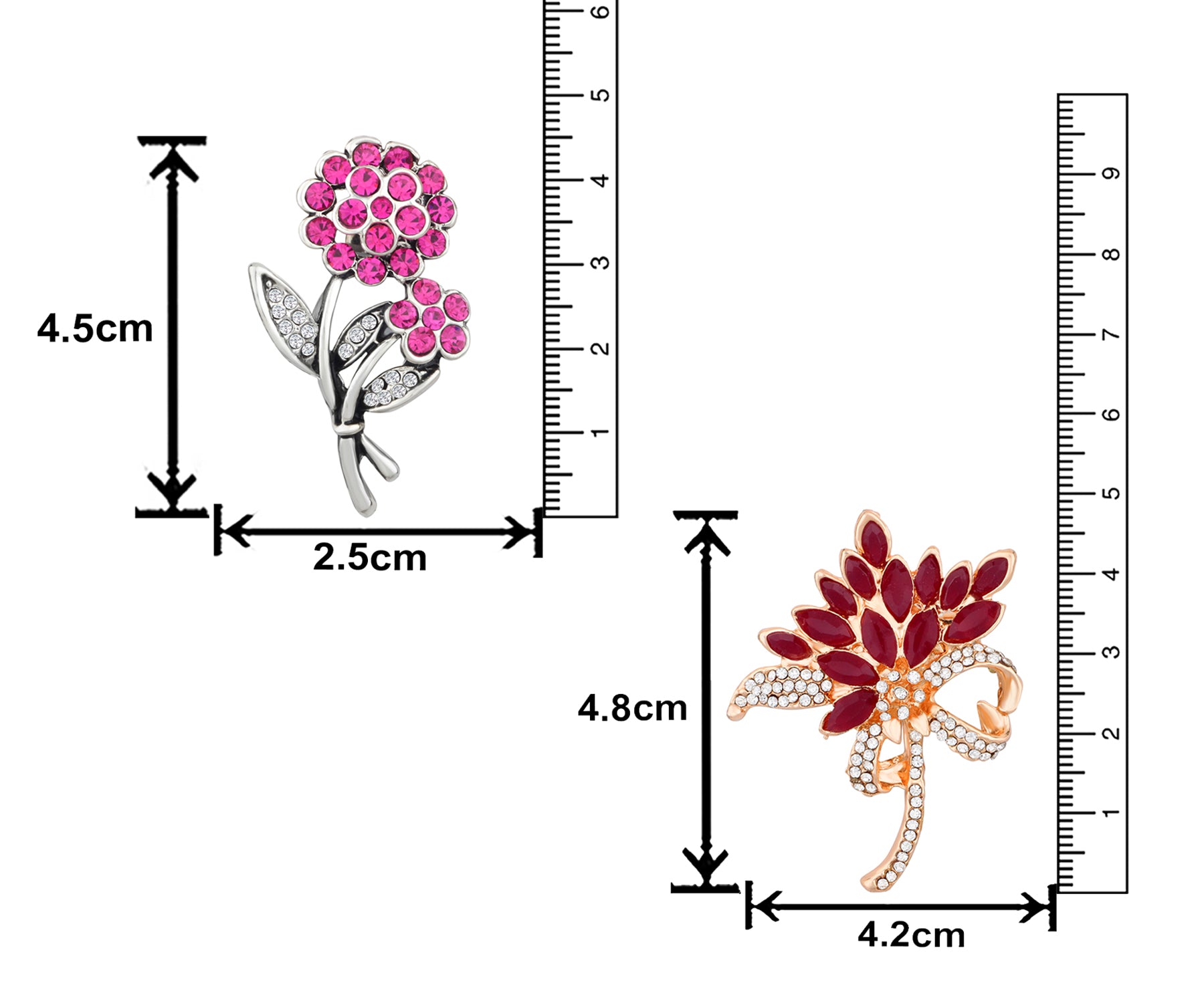 Floral Shaped Lapel Pin / Brooch