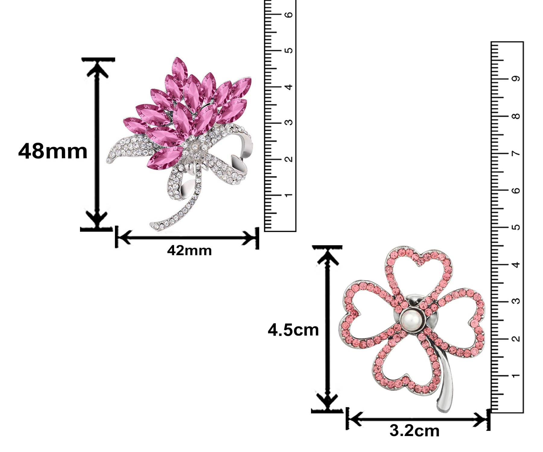 Floral Shaped Lapel Pin / Brooch