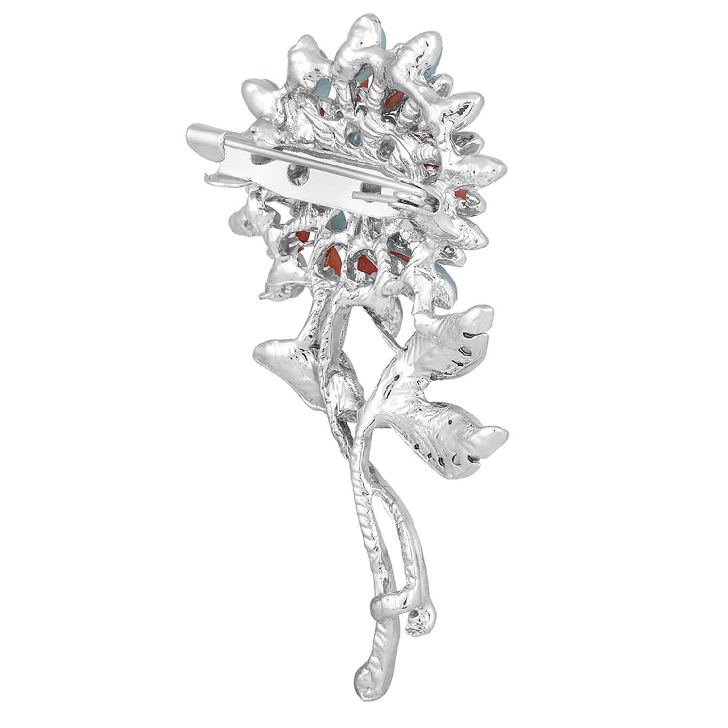 Combo of Multicolor Floral Brooch