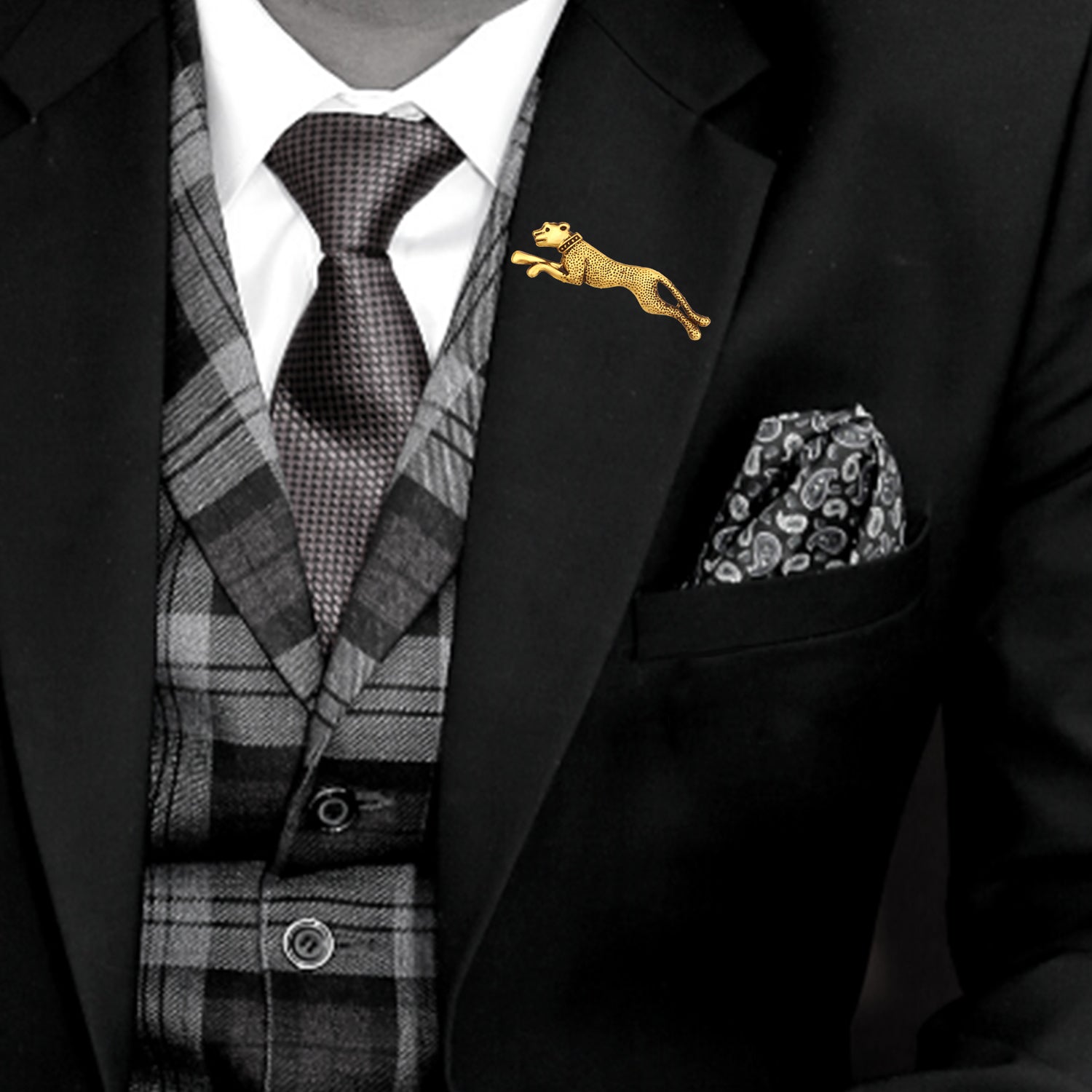 Combo of Blazer, Indo Western and Shervani Brooch