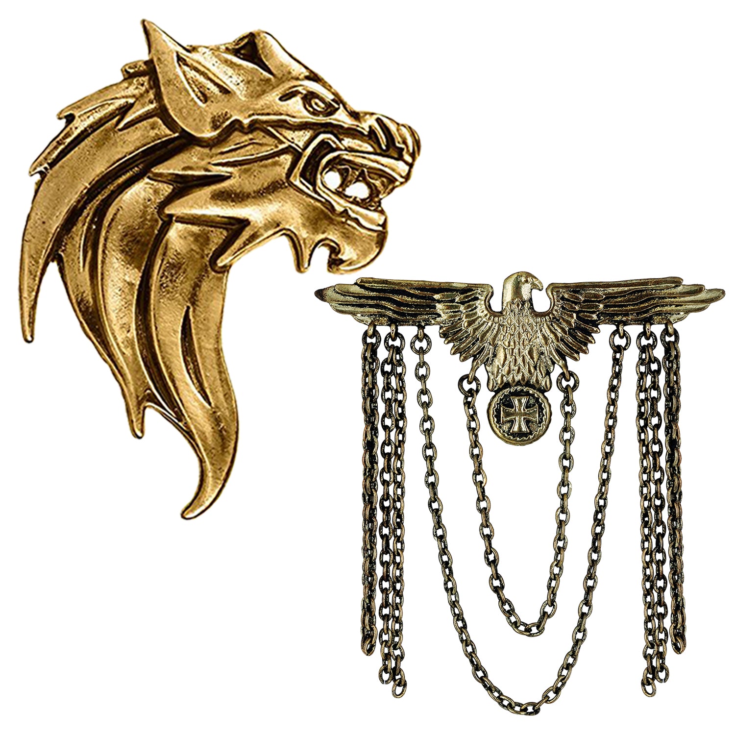 Combo of Blazer, Indo Western and Shervani Brooch