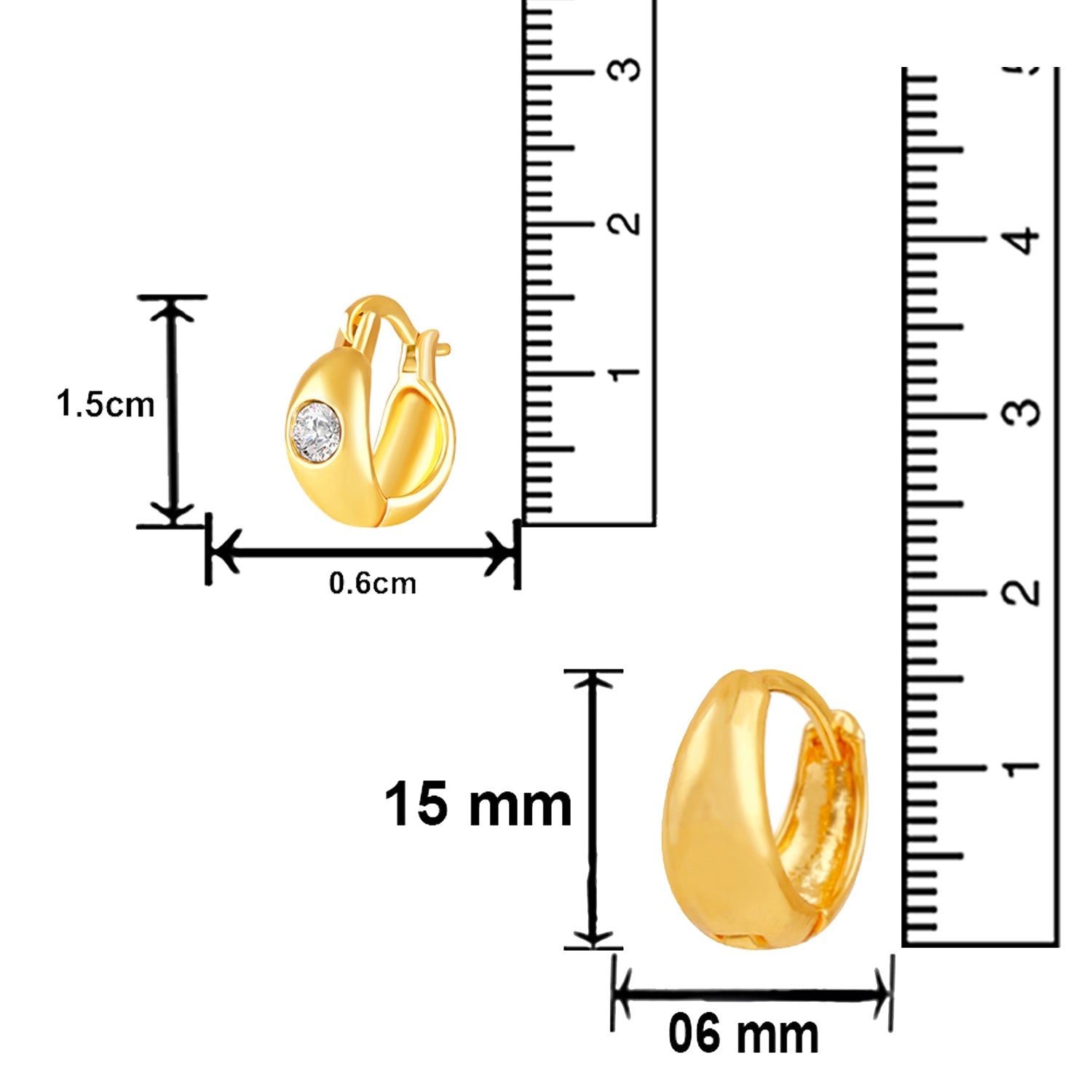 Combo of Mens Bali / Hoop Mens Earrings