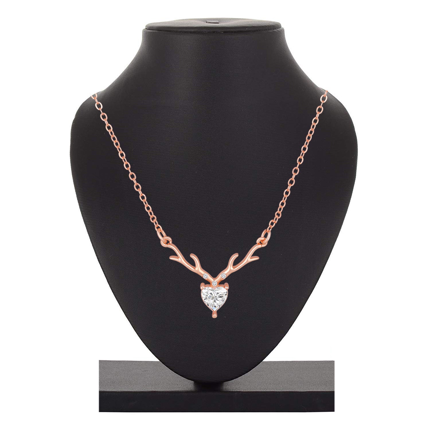 Combo of Heart & Deer-Shaped Stunning Pendant and Bracelet