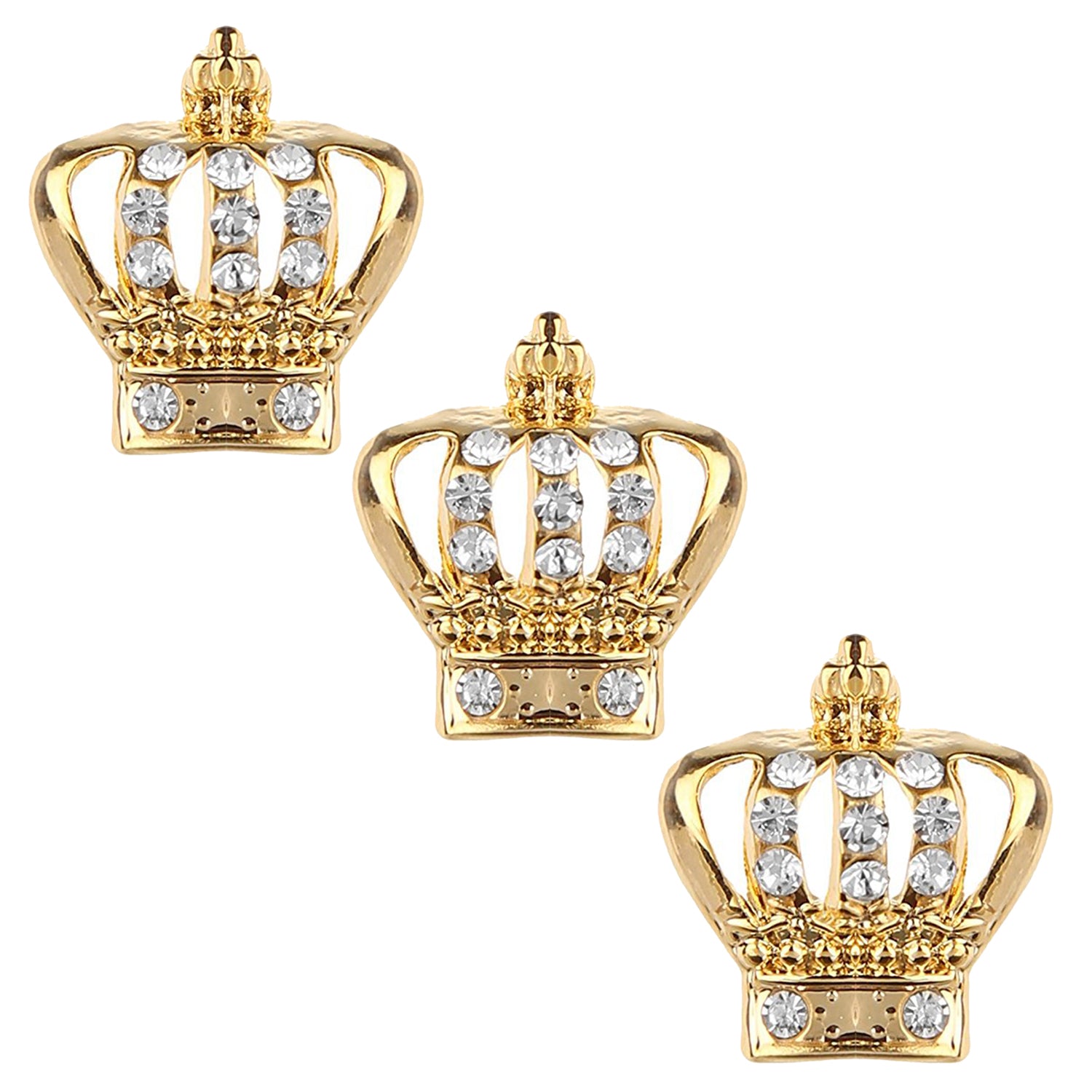 Elegant Crown Brooch Combo