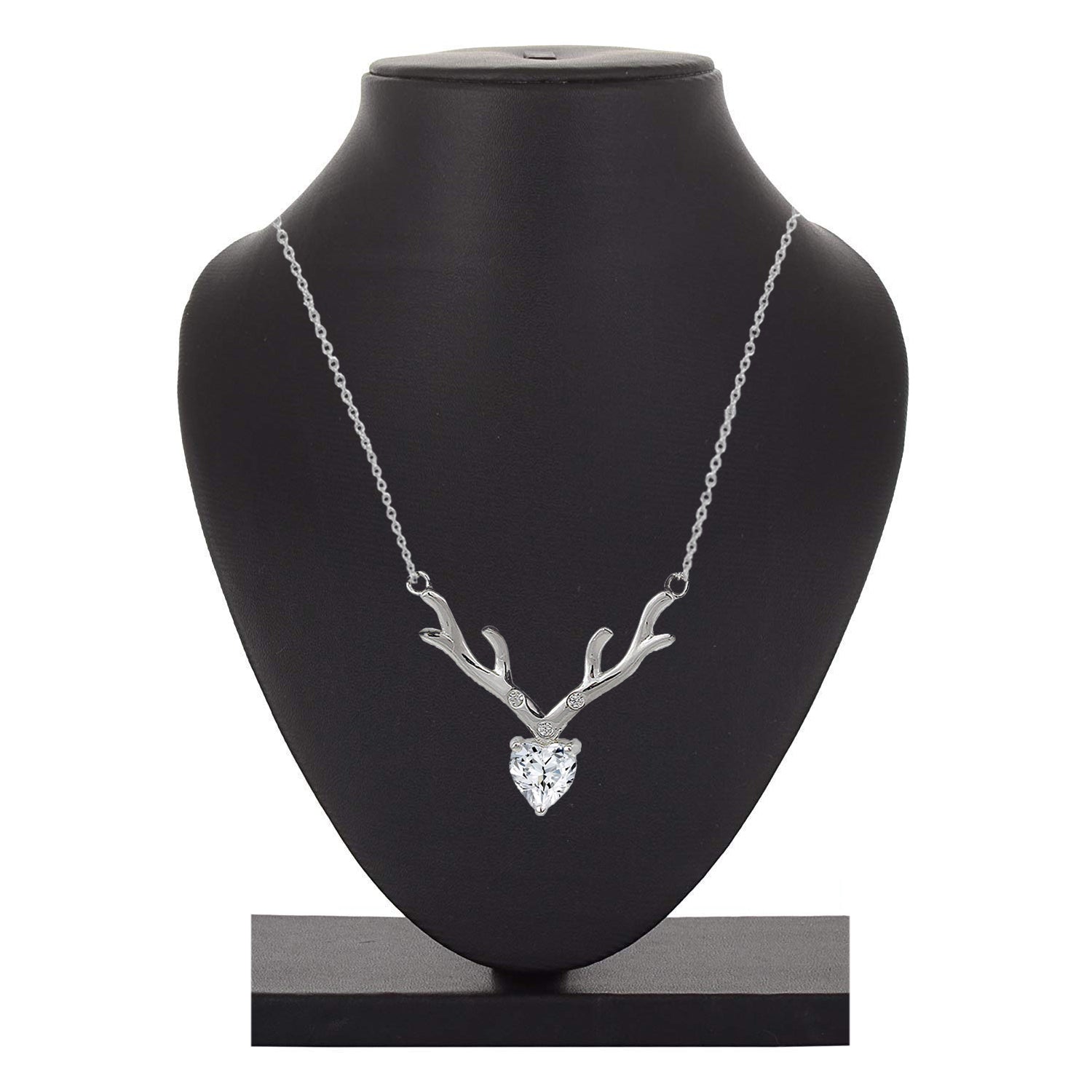 Combo of Heart & Deer-Shaped Stunning Pendant and Bracelet